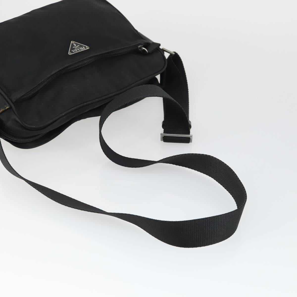 PRADA Shoulder Bag Nylon 3 Set Khaki Black Auth 165124