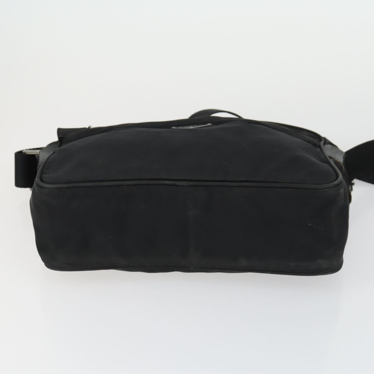 PRADA Shoulder Bag Nylon 3 Set Khaki Black Auth 165124