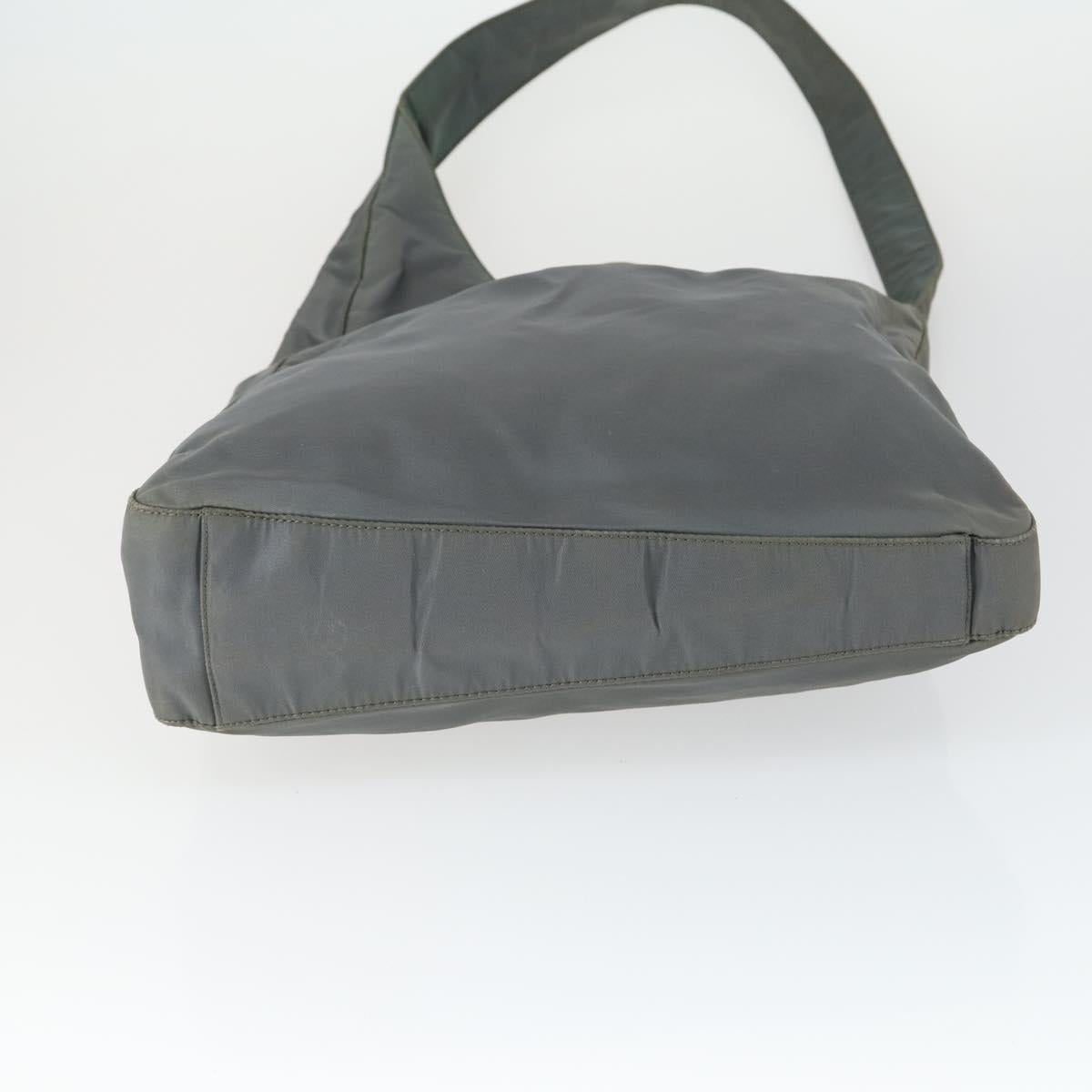 PRADA Shoulder Bag Nylon 3 Set Khaki Black Auth 165124