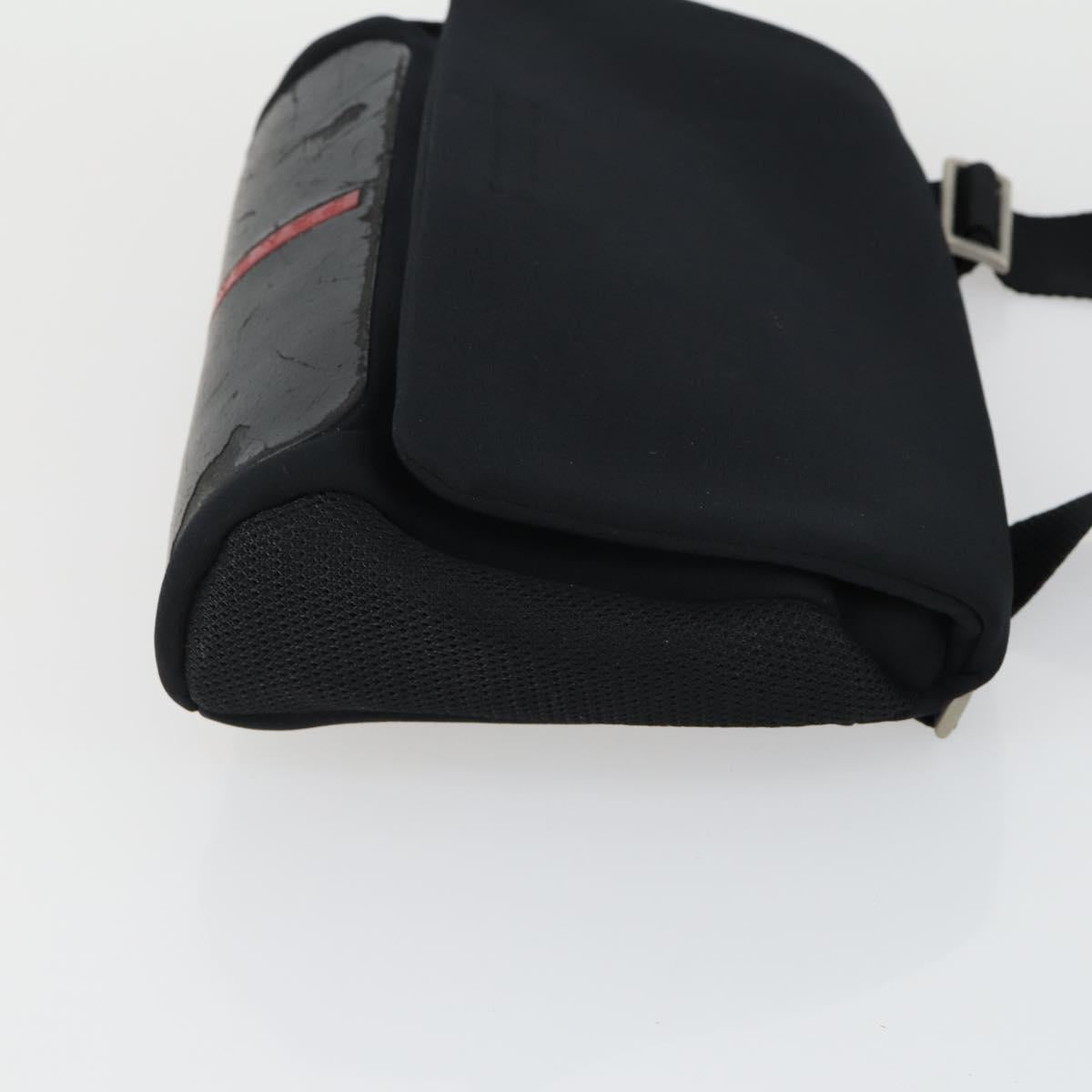 PRADA Shoulder Bag Nylon 3 Set Black Auth 165126