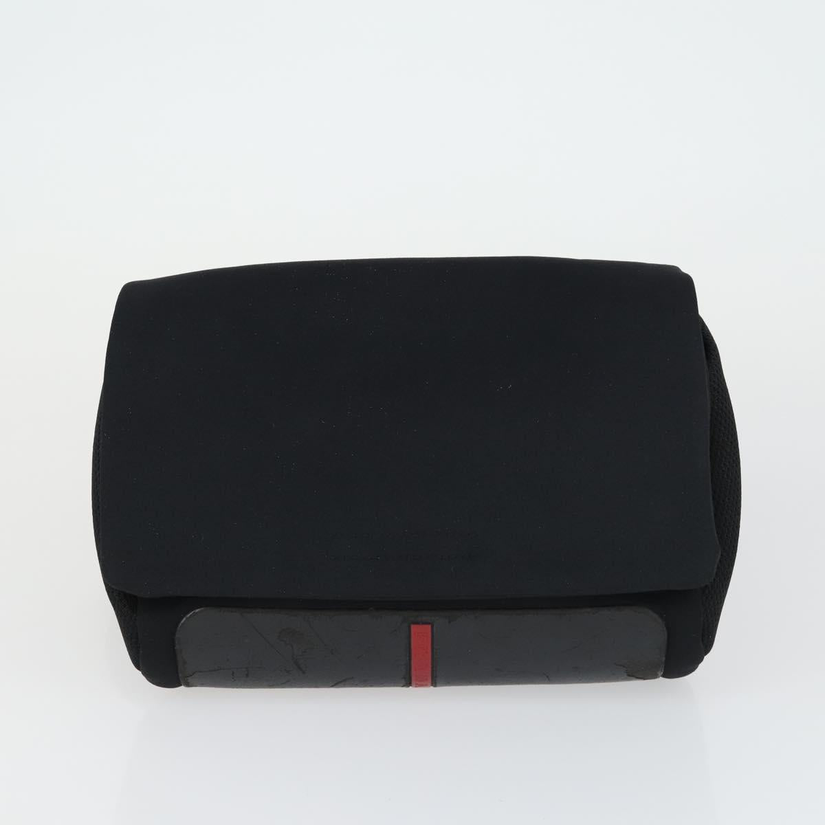 PRADA Shoulder Bag Nylon 3 Set Black Auth 165126