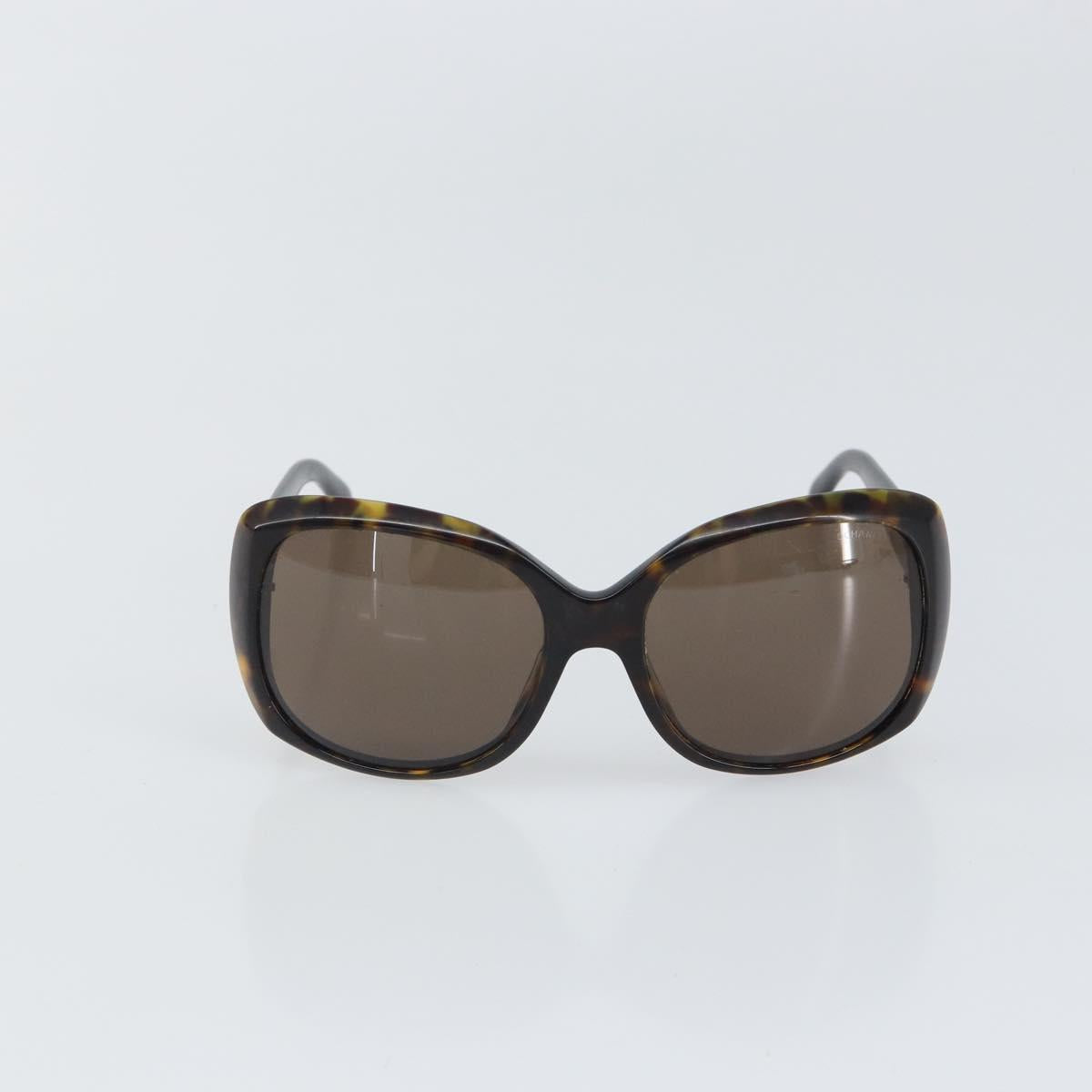 CHANEL Sunglasses plastic Black CC Auth 165138