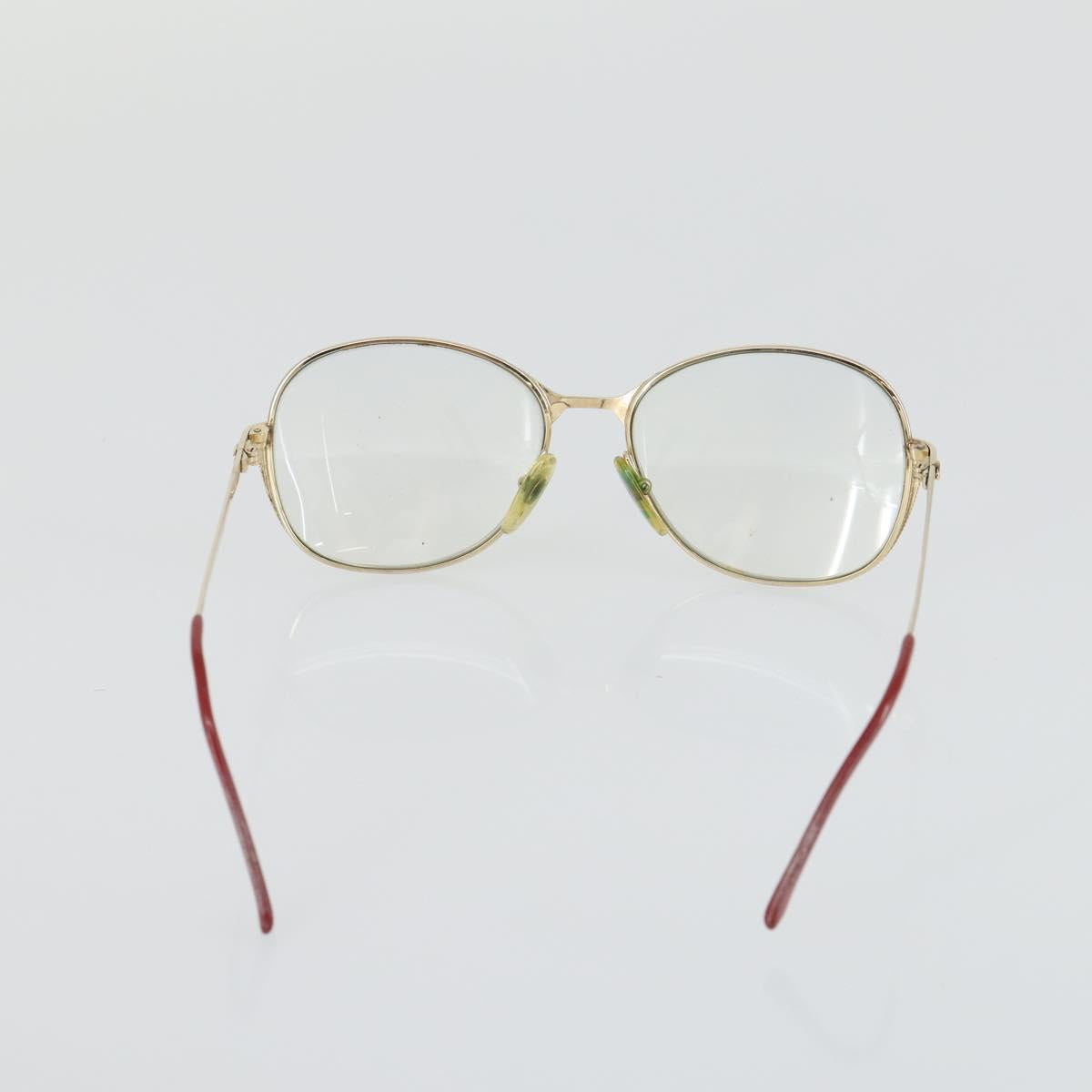 Christian Dior Celine Balenciaga Glasses metal 4 Set Brown Gold Auth 165141