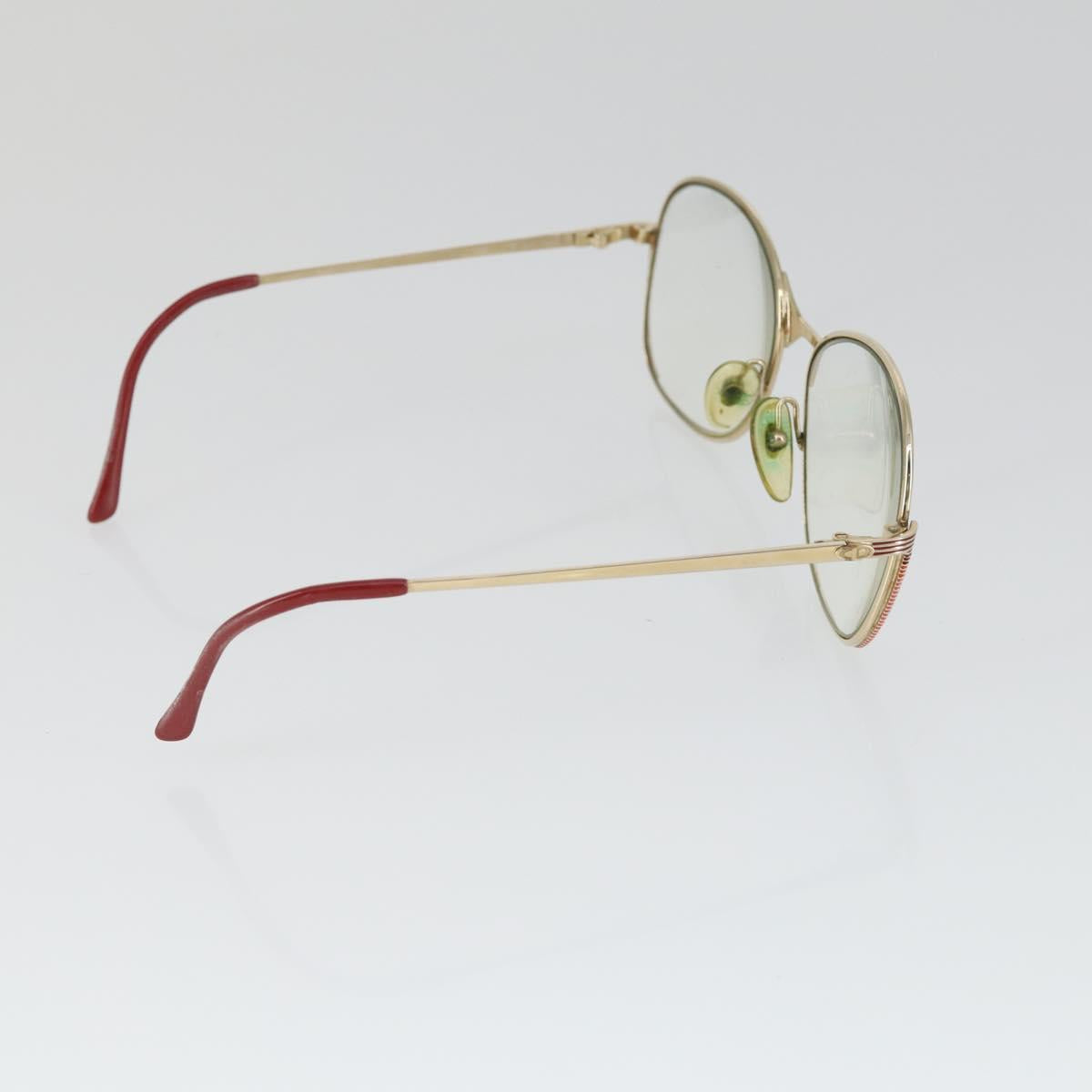 Christian Dior Celine Balenciaga Glasses metal 4 Set Brown Gold Auth 165141