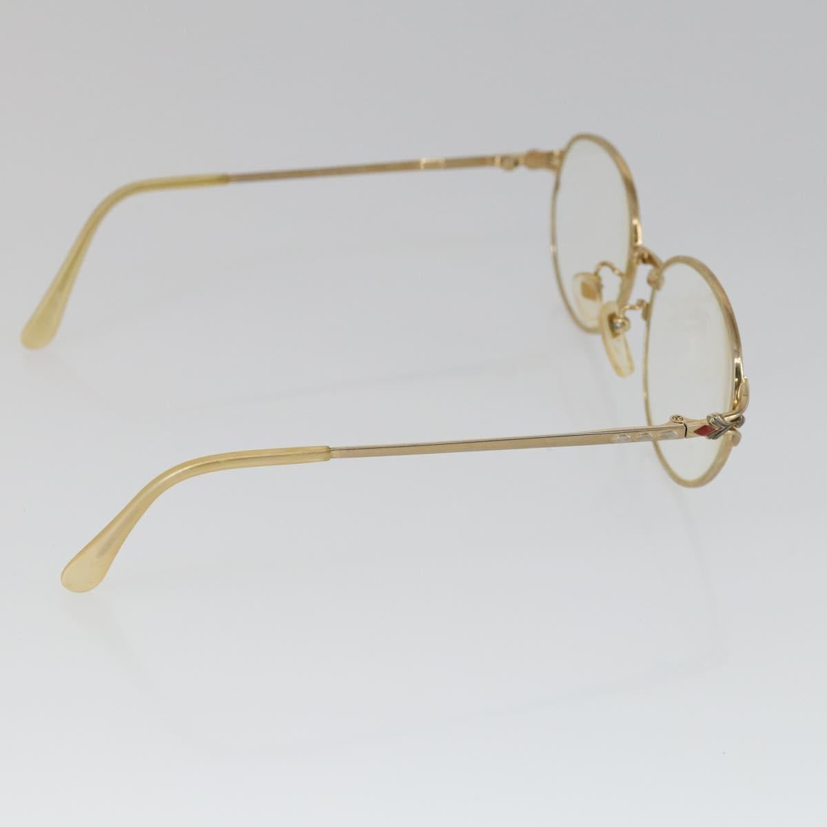 Christian Dior Celine Balenciaga Glasses metal 4 Set Brown Gold Auth 165141