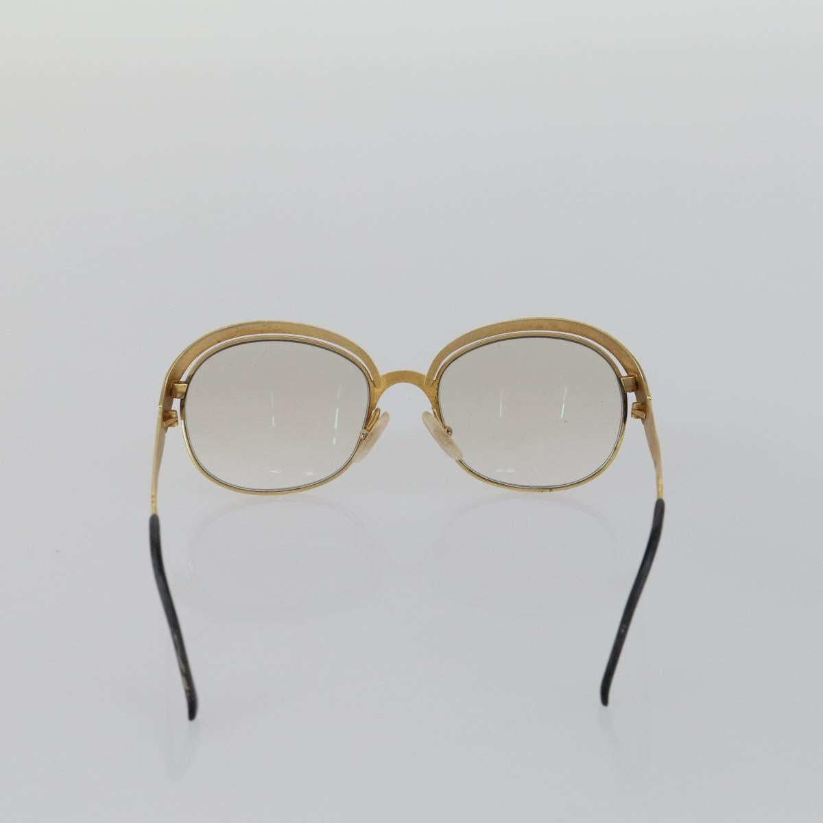 Christian Dior Celine Balenciaga Glasses metal 4 Set Brown Gold Auth 165141