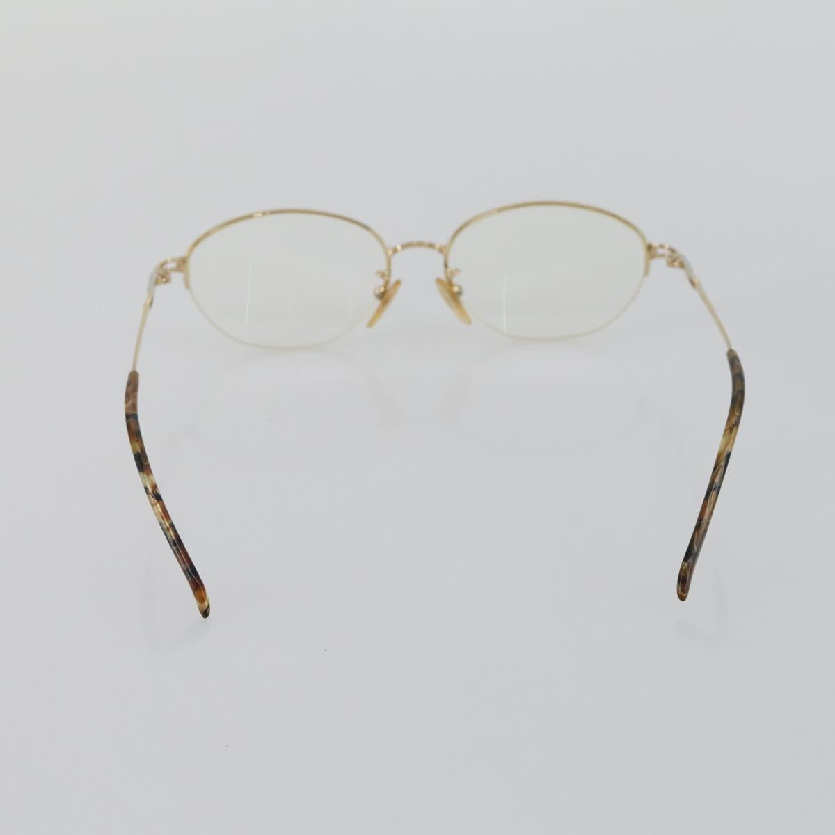 Christian Dior Celine Balenciaga Glasses metal 4 Set Brown Gold Auth 165141