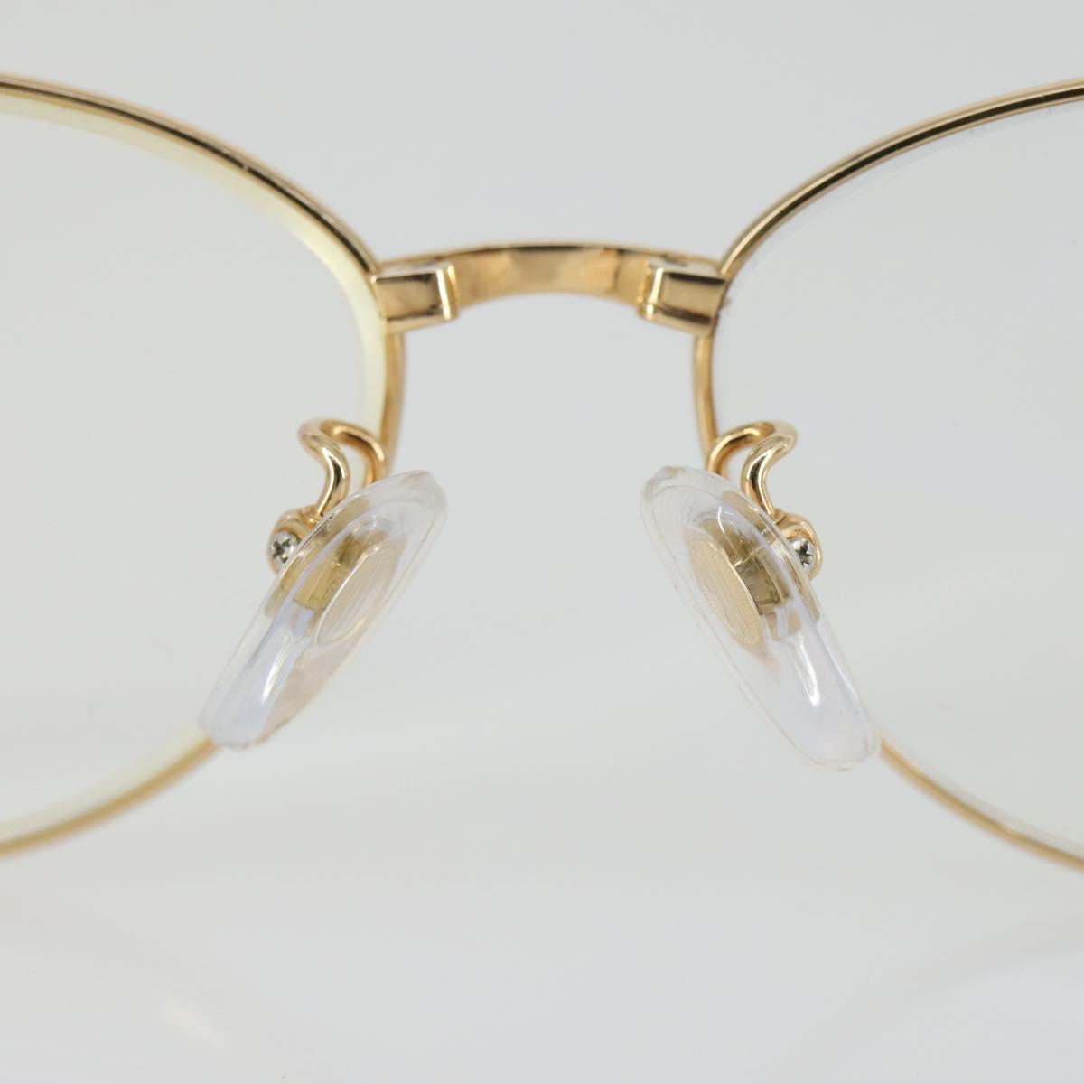 SAINT LAURENT Glasses plastic 4 Set Black Gold Auth 165142