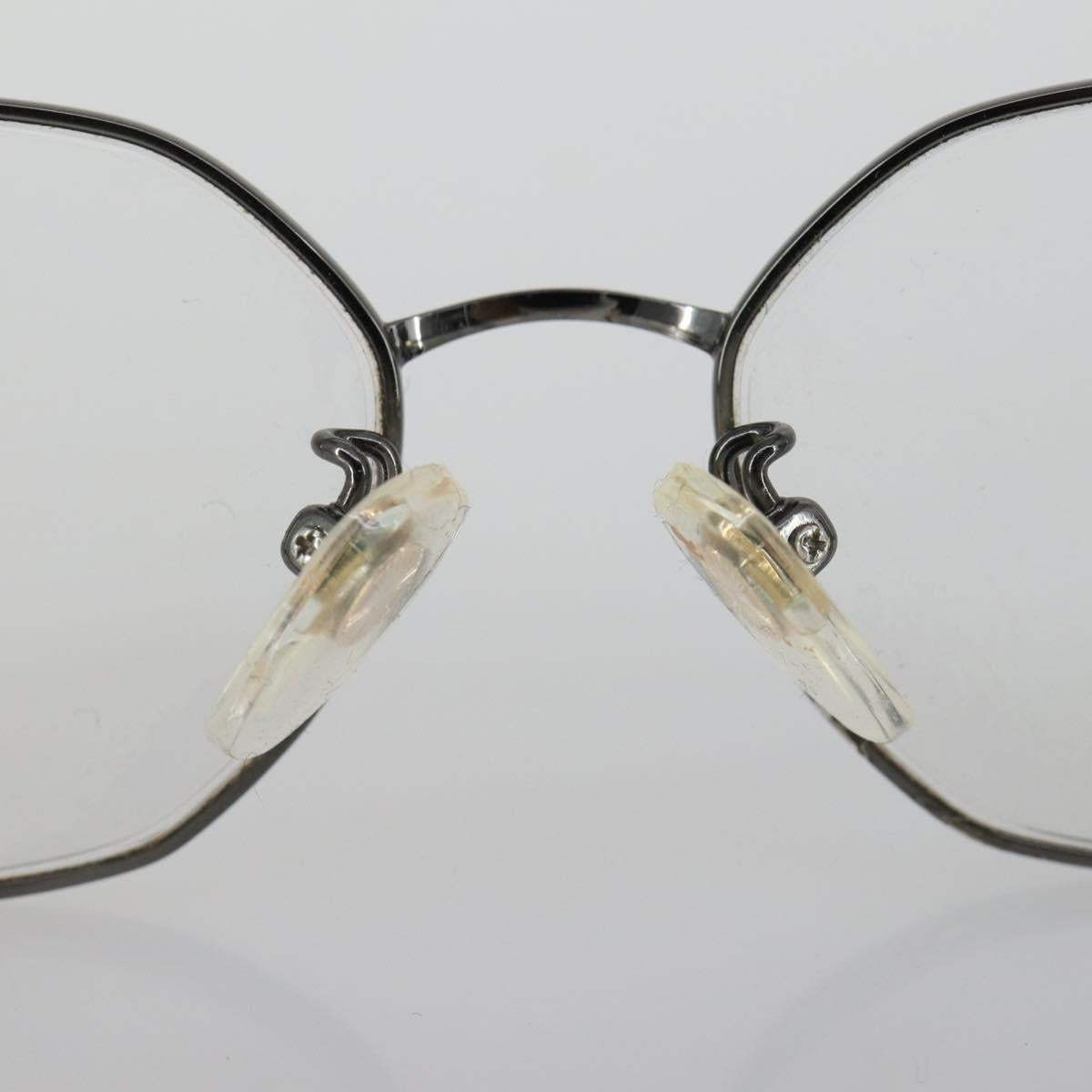 SAINT LAURENT Glasses plastic 4 Set Black Gold Auth 165142