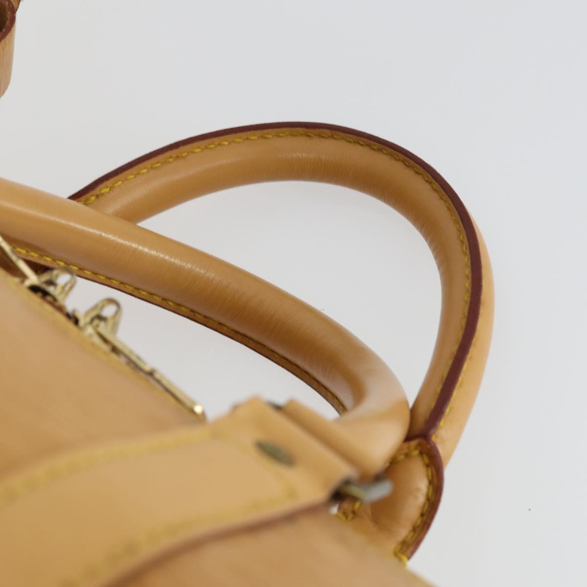 LOUIS VUITTON Epi Keepall 50 Boston Bag Beige M42941 LV Auth 165160