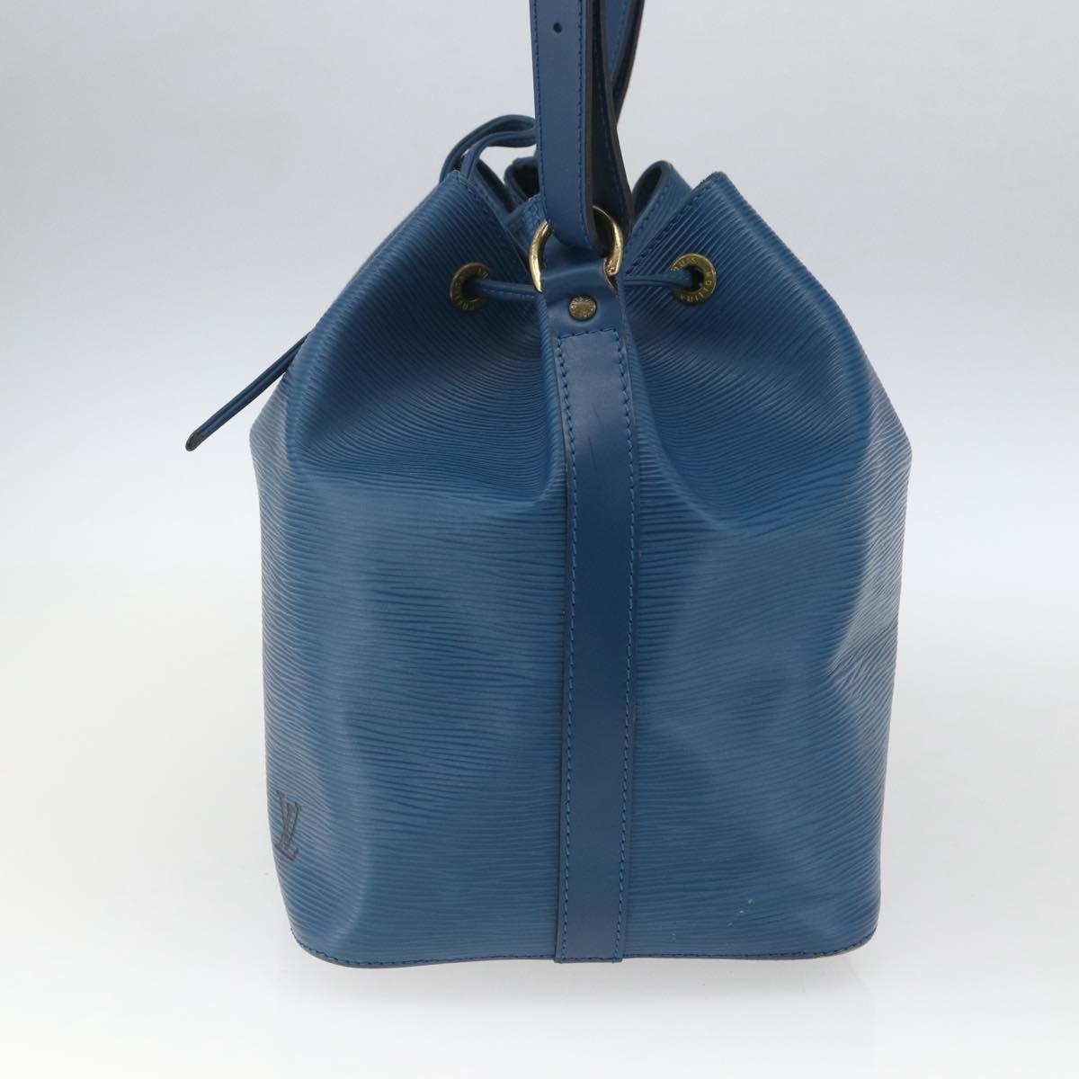 LOUIS VUITTON Epi Petit Noe Shoulder Bag Blue M44105 LV Auth 165161