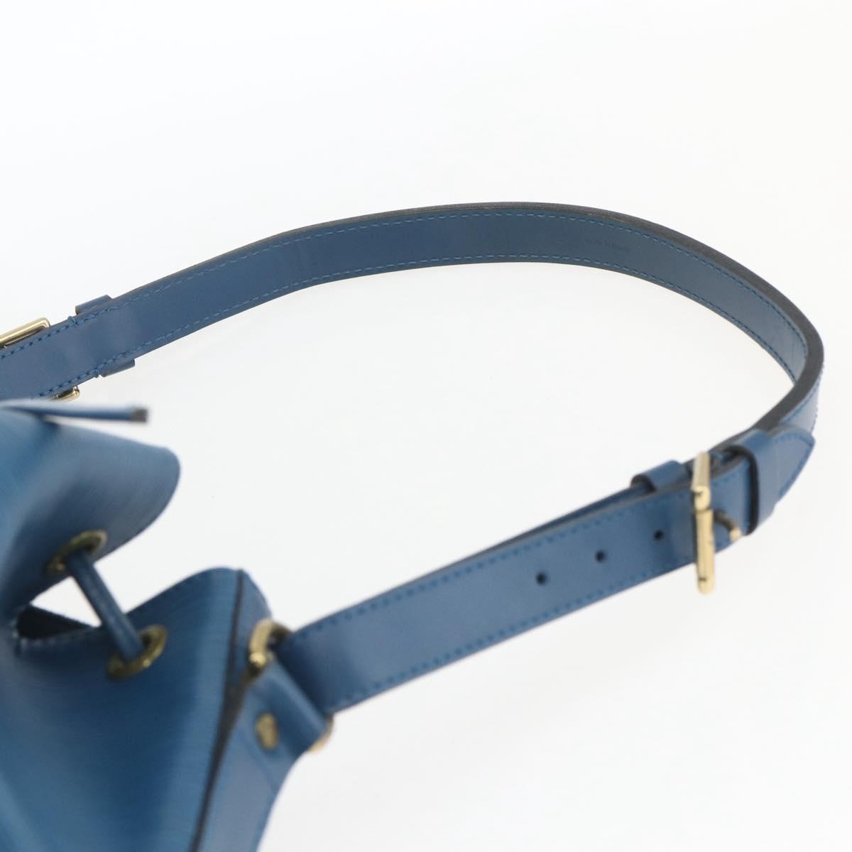 LOUIS VUITTON Epi Petit Noe Shoulder Bag Blue M44105 LV Auth 165161