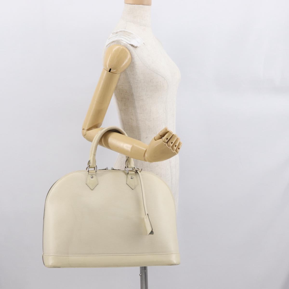 LOUIS VUITTON Epi Alma GM Hand Bag White Yvoire M4032J LV Auth 165162
