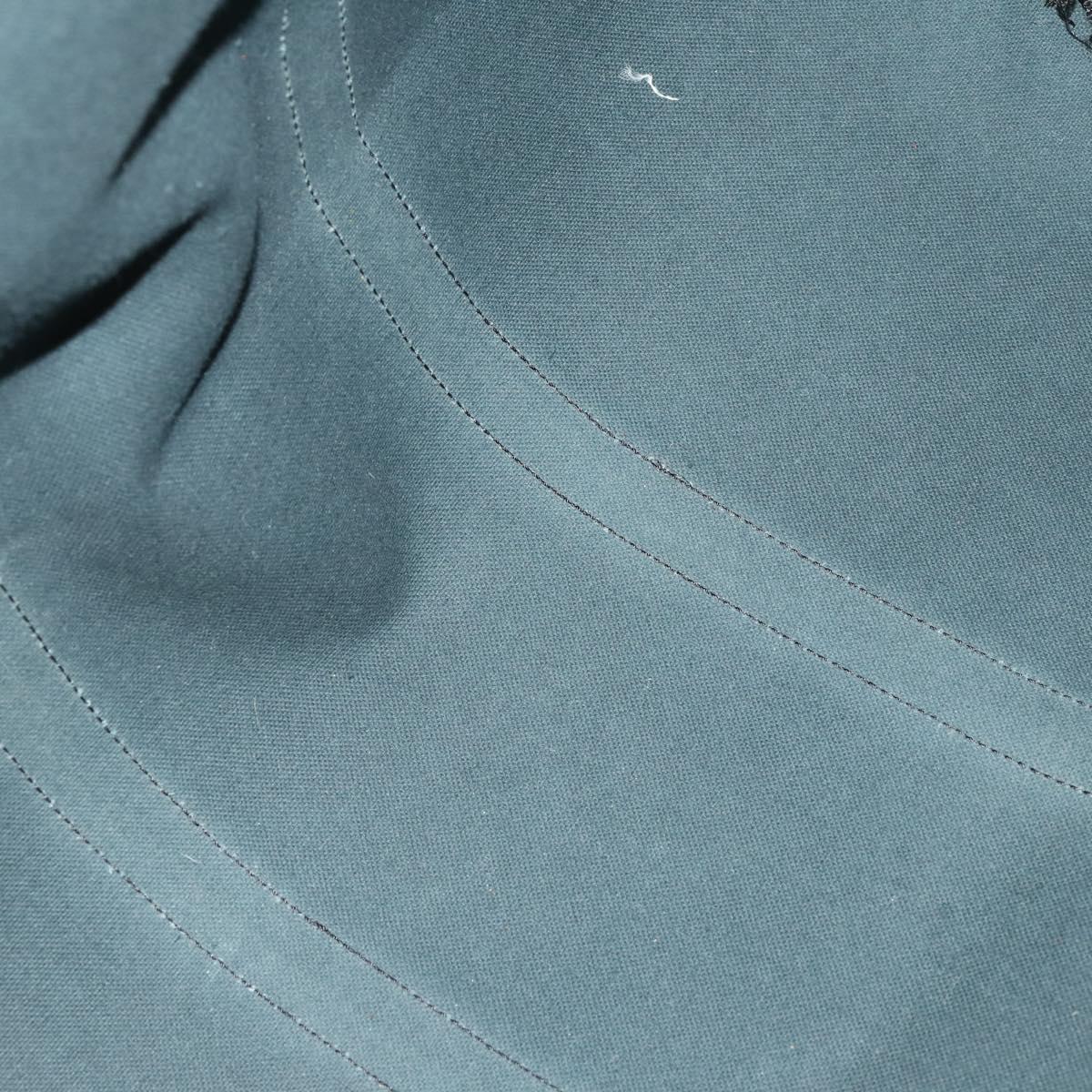 CELINE Macadam Canvas Boston Bag PVC Black Gold Auth 165170