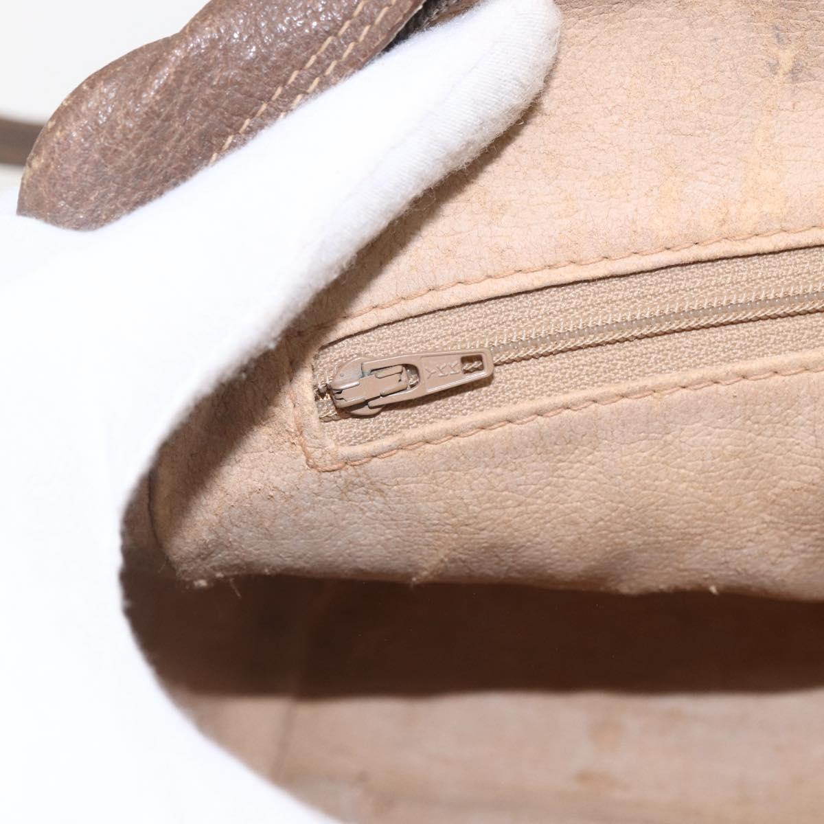 GUCCI GG Supreme Web Sherry Line Bag PVC Beige Gold 56 02 088 Auth 165182