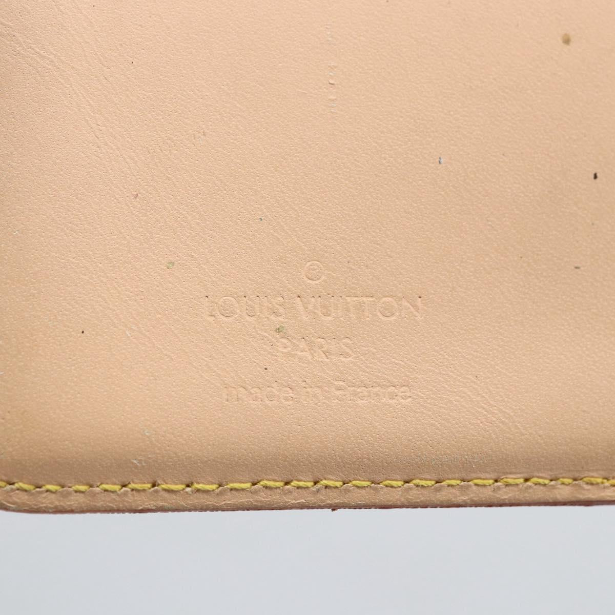 LOUIS VUITTON Multicolor Porte MonnaieViennois Wallet White M92987 Auth 165245