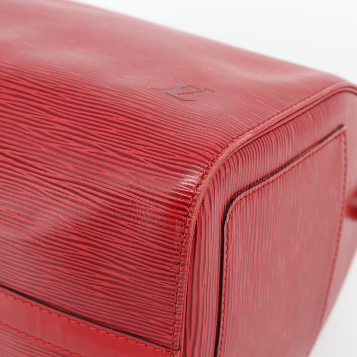 LOUIS VUITTON Epi Speedy 30 Hand Bag Castilian Red M43007 LV Auth 165252A