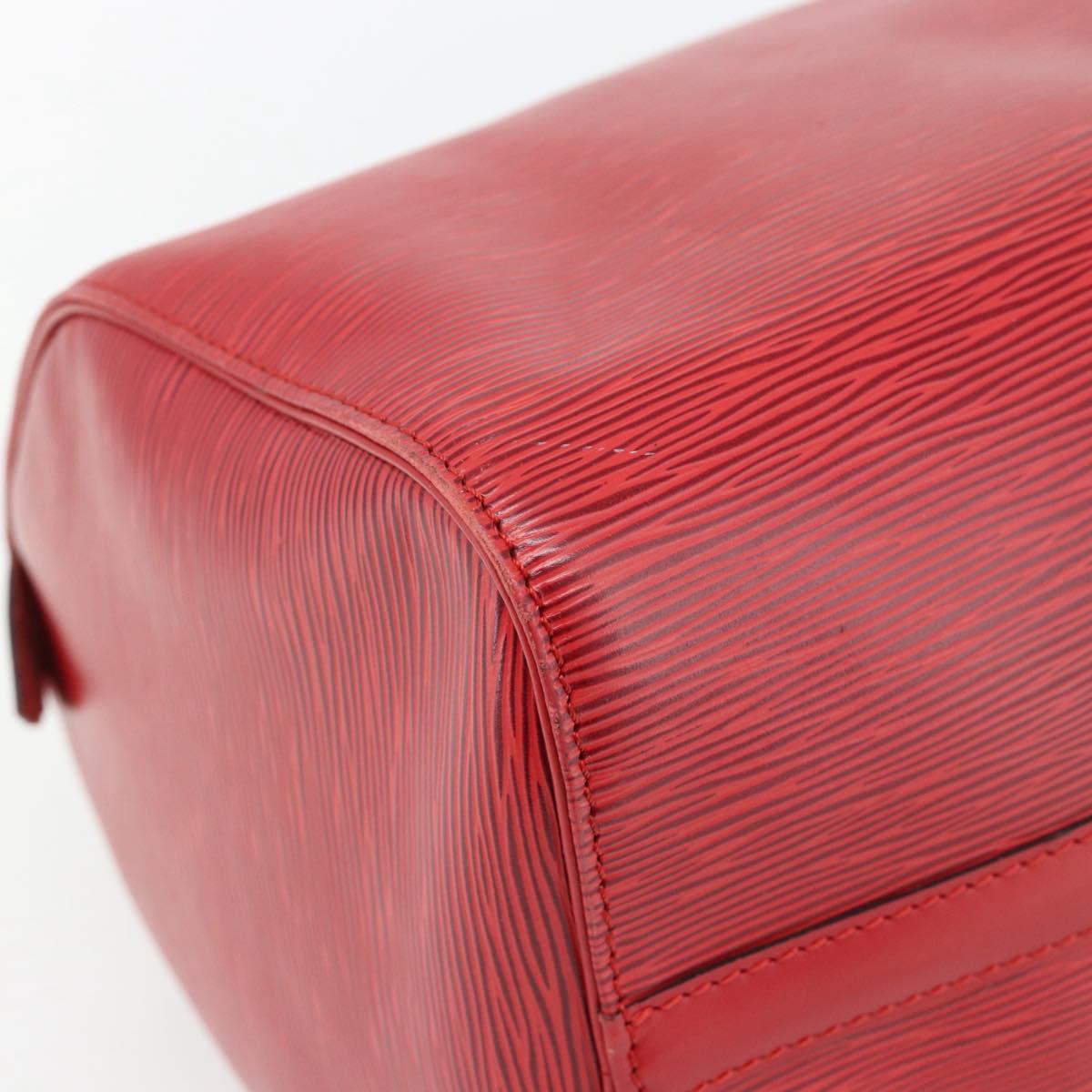 LOUIS VUITTON Epi Speedy 30 Hand Bag Castilian Red M43007 LV Auth 165252A