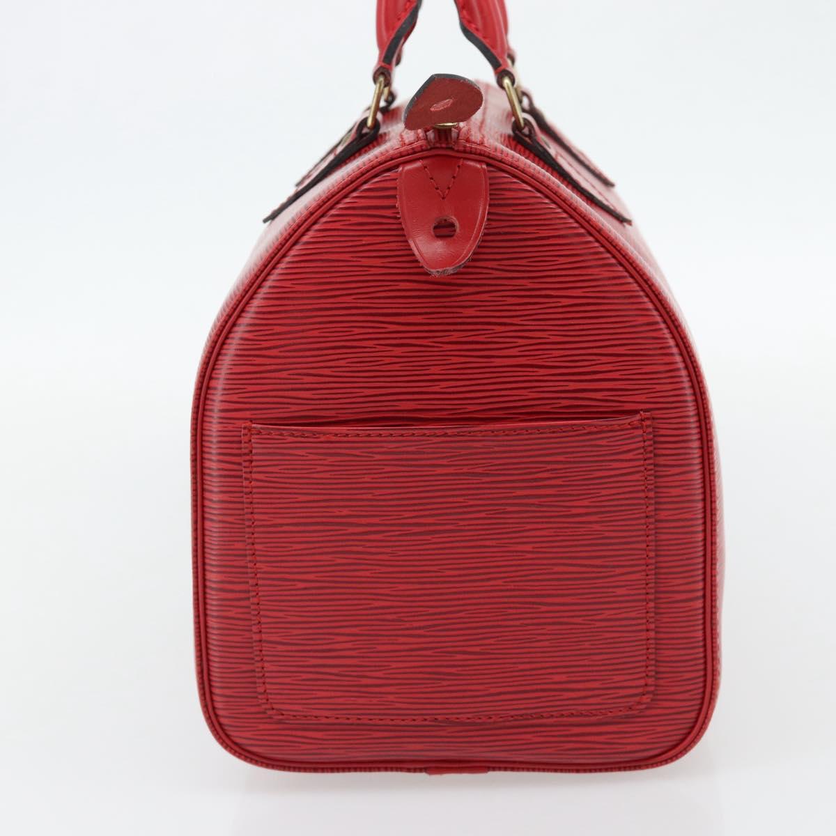 LOUIS VUITTON Epi Speedy 30 Hand Bag Castilian Red M43007 LV Auth 165252A