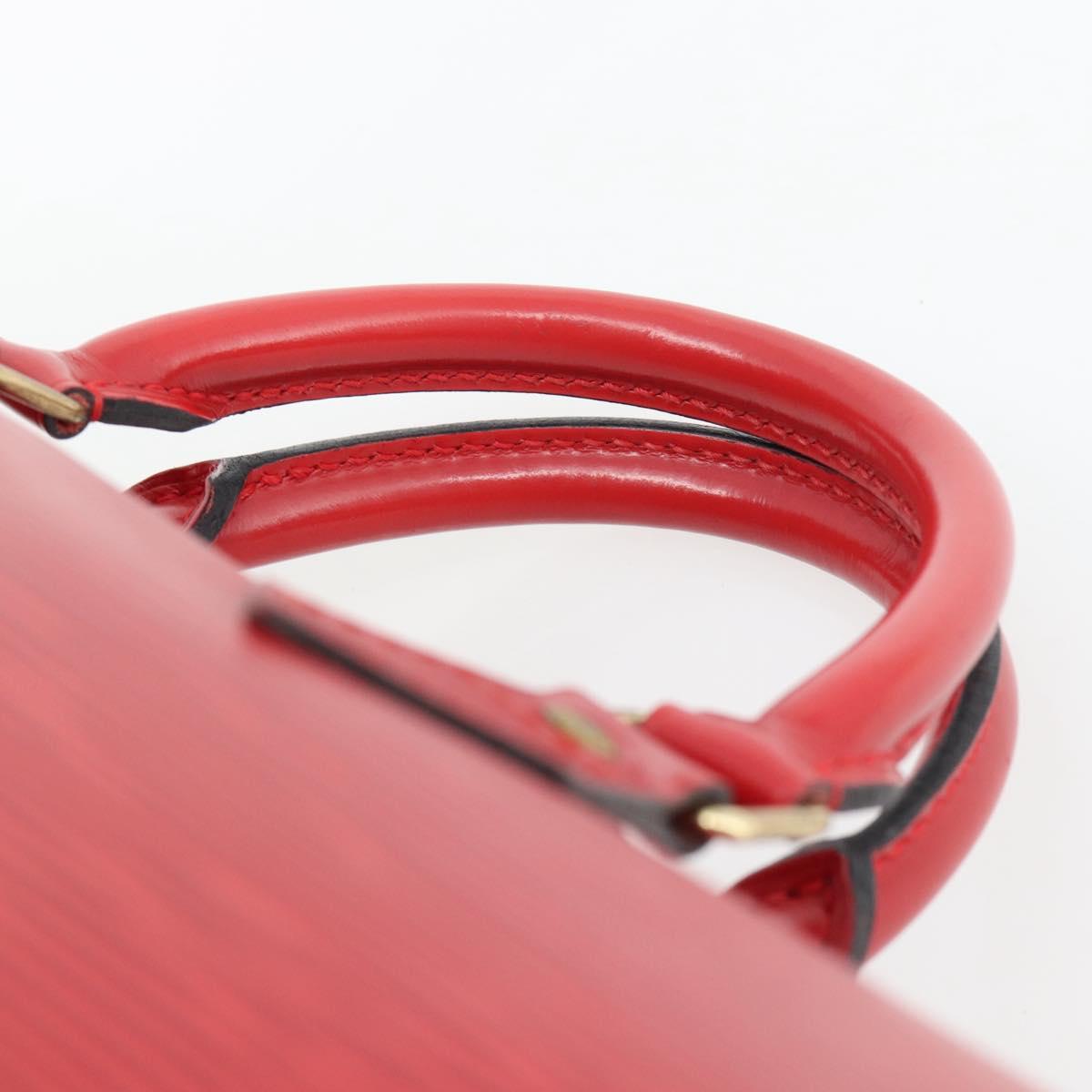 LOUIS VUITTON Epi Speedy 30 Hand Bag Castilian Red M43007 LV Auth 165252A