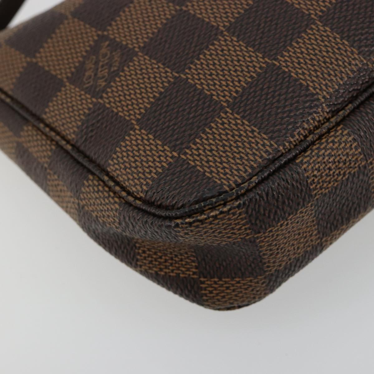 LOUIS VUITTON Damier Ebene Pochette Accessoires Pouch N41206 LV Auth 165256V