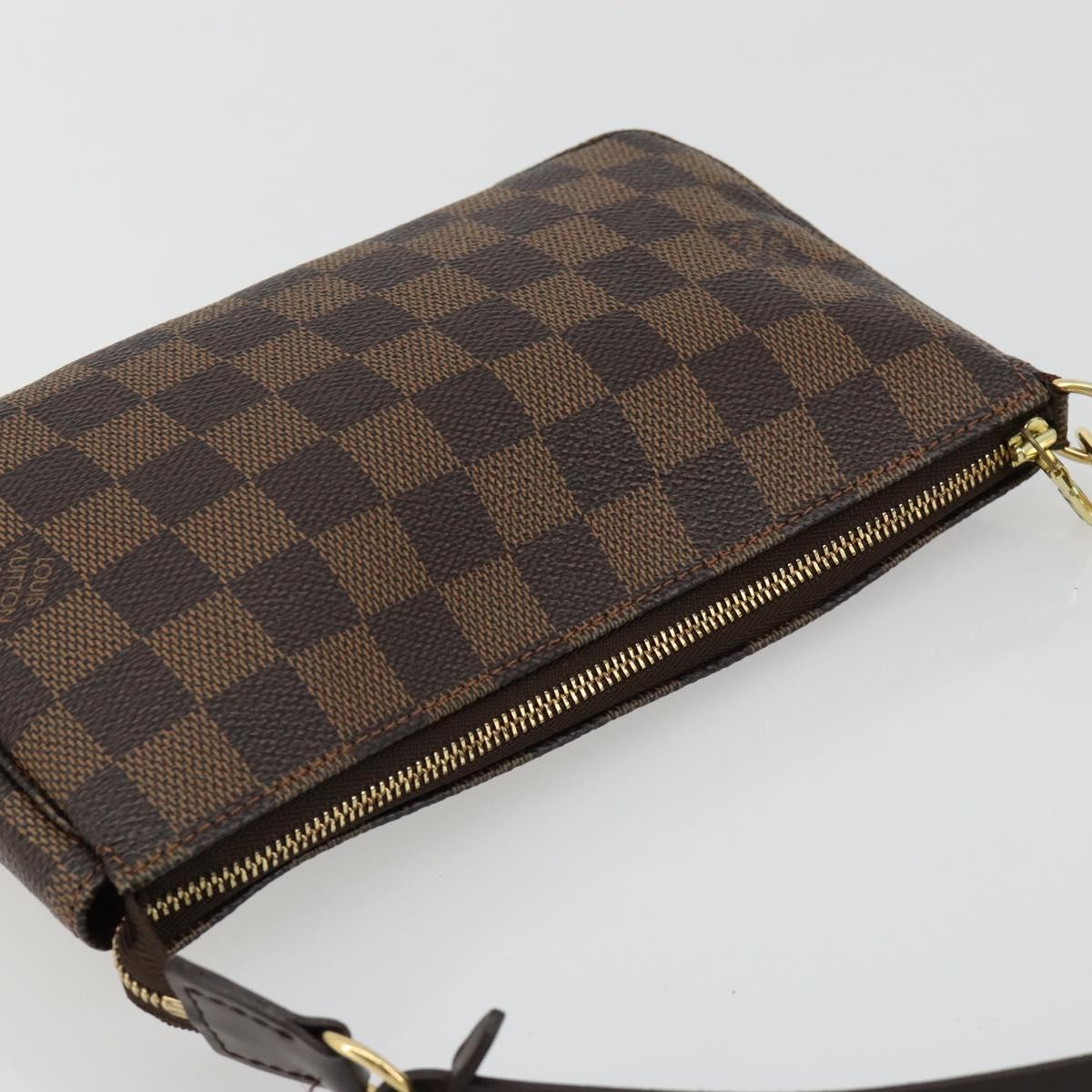 LOUIS VUITTON Damier Ebene Pochette Accessoires Pouch N41206 LV Auth 165256V