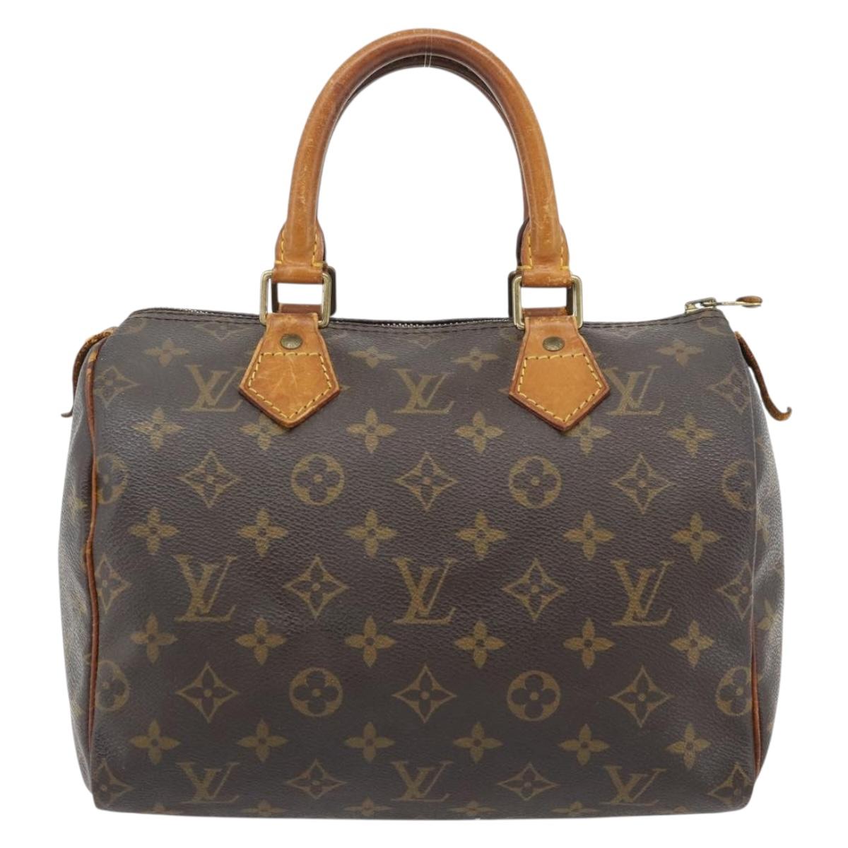 LOUIS VUITTON Monogram Speedy 25 Hand Bag M41528 LV Auth 165287