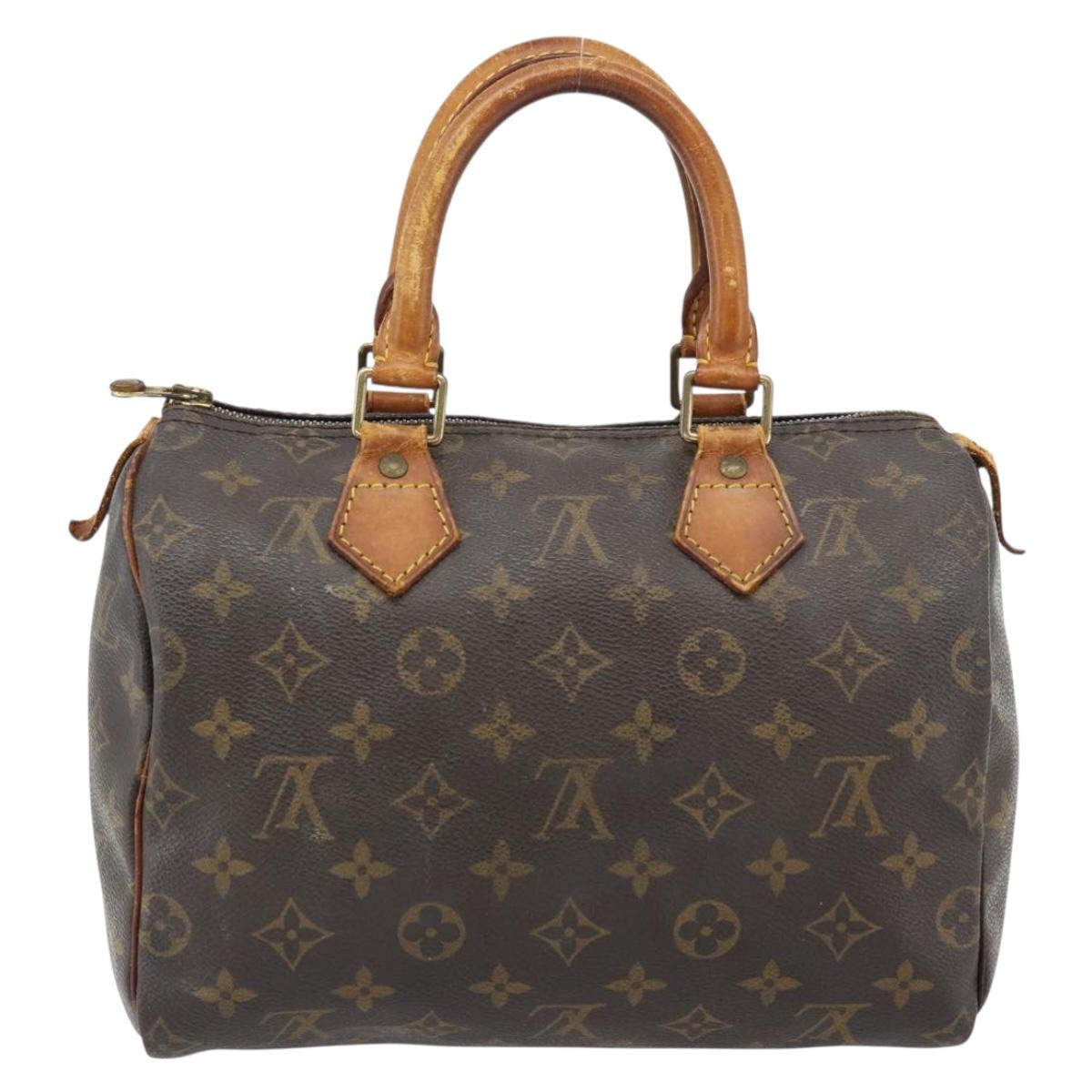 LOUIS VUITTON Monogram Speedy 25 Hand Bag M41528 LV Auth 165287