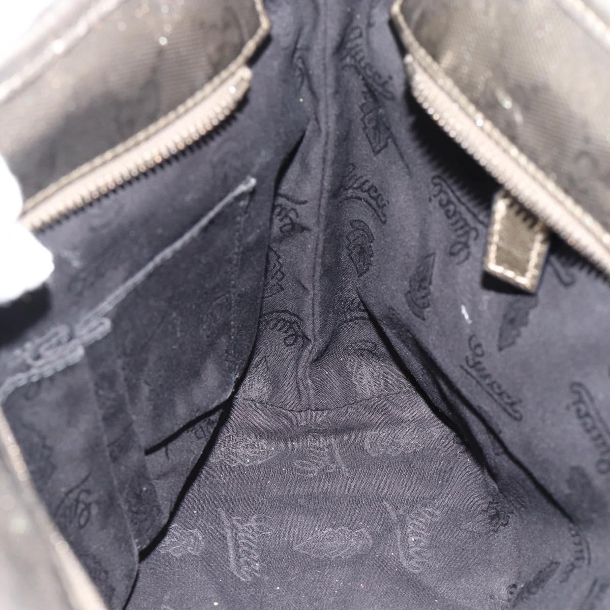 GUCCI GG Implementation Tote Bag PVC Gold 211138 Auth 165296