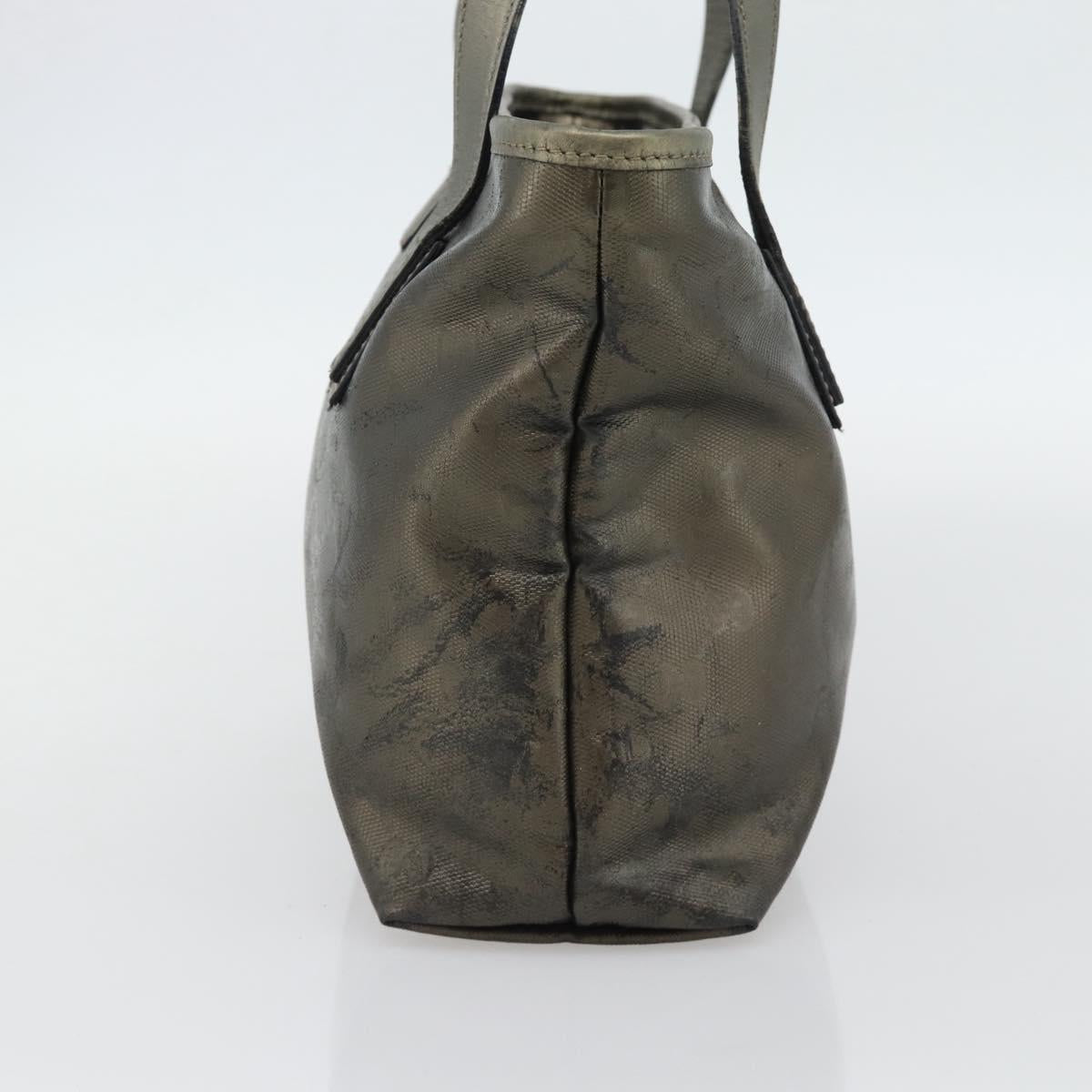 GUCCI GG Implementation Tote Bag PVC Gold 211138 Auth 165296