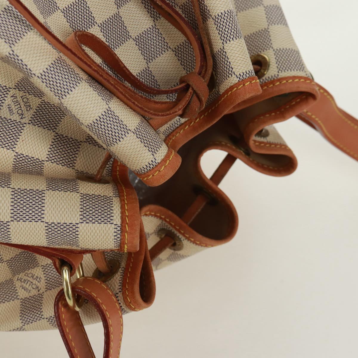 LOUIS VUITTON Damier Azur Noe Shoulder Bag N42222 LV Auth 165357V