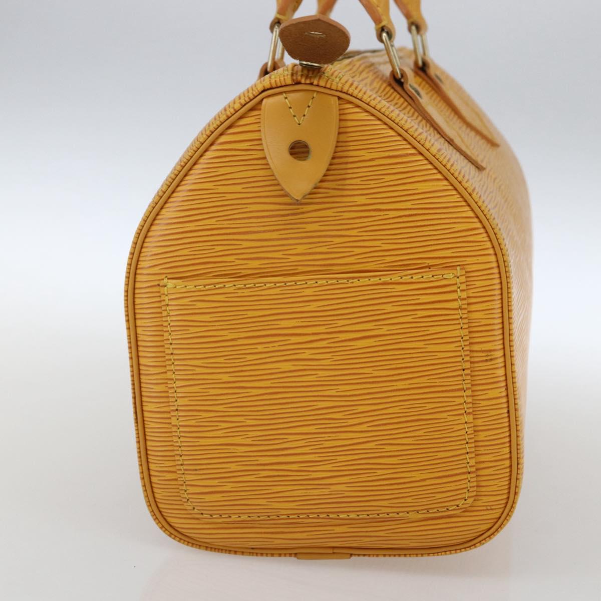 LOUIS VUITTON Epi Speedy 25 Hand Bag Tassili Yellow M43019 LV Auth 165363V