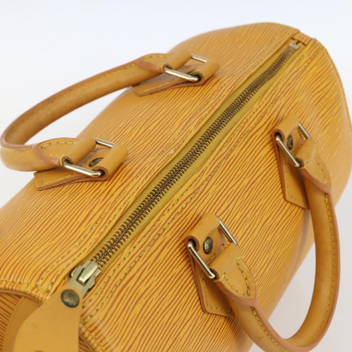 LOUIS VUITTON Epi Speedy 25 Hand Bag Tassili Yellow M43019 LV Auth 165363V