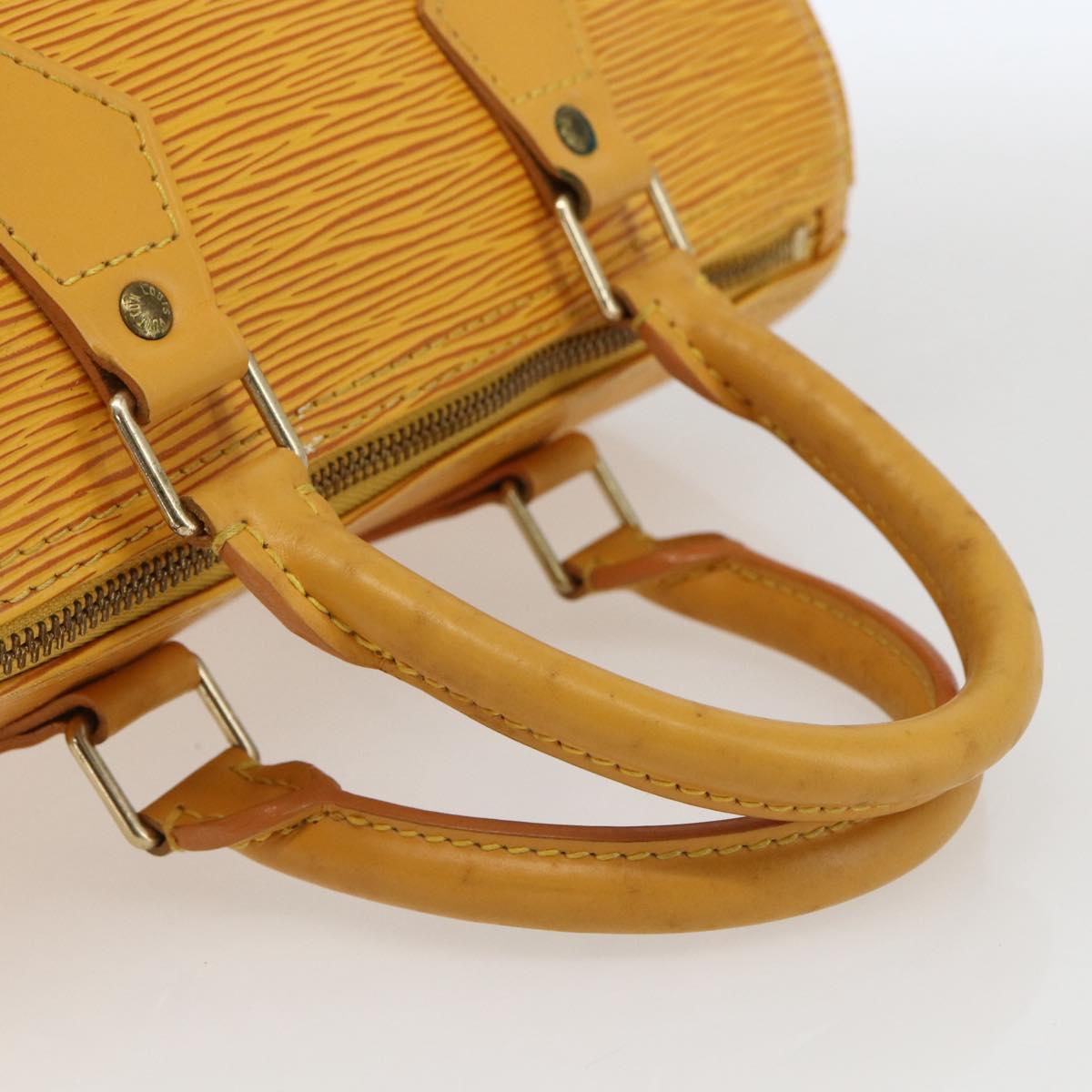LOUIS VUITTON Epi Speedy 25 Hand Bag Tassili Yellow M43019 LV Auth 165363V