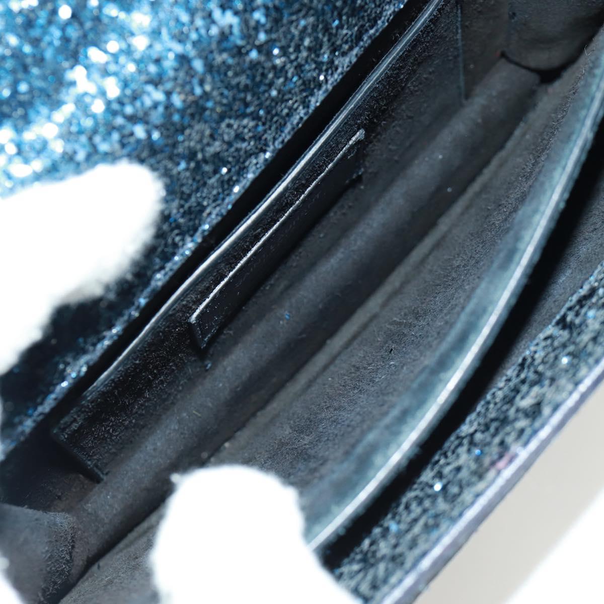 SAINT LAURENT Sunset Medium Cassandra Glitter Cassandra Bag Leather Auth 165369