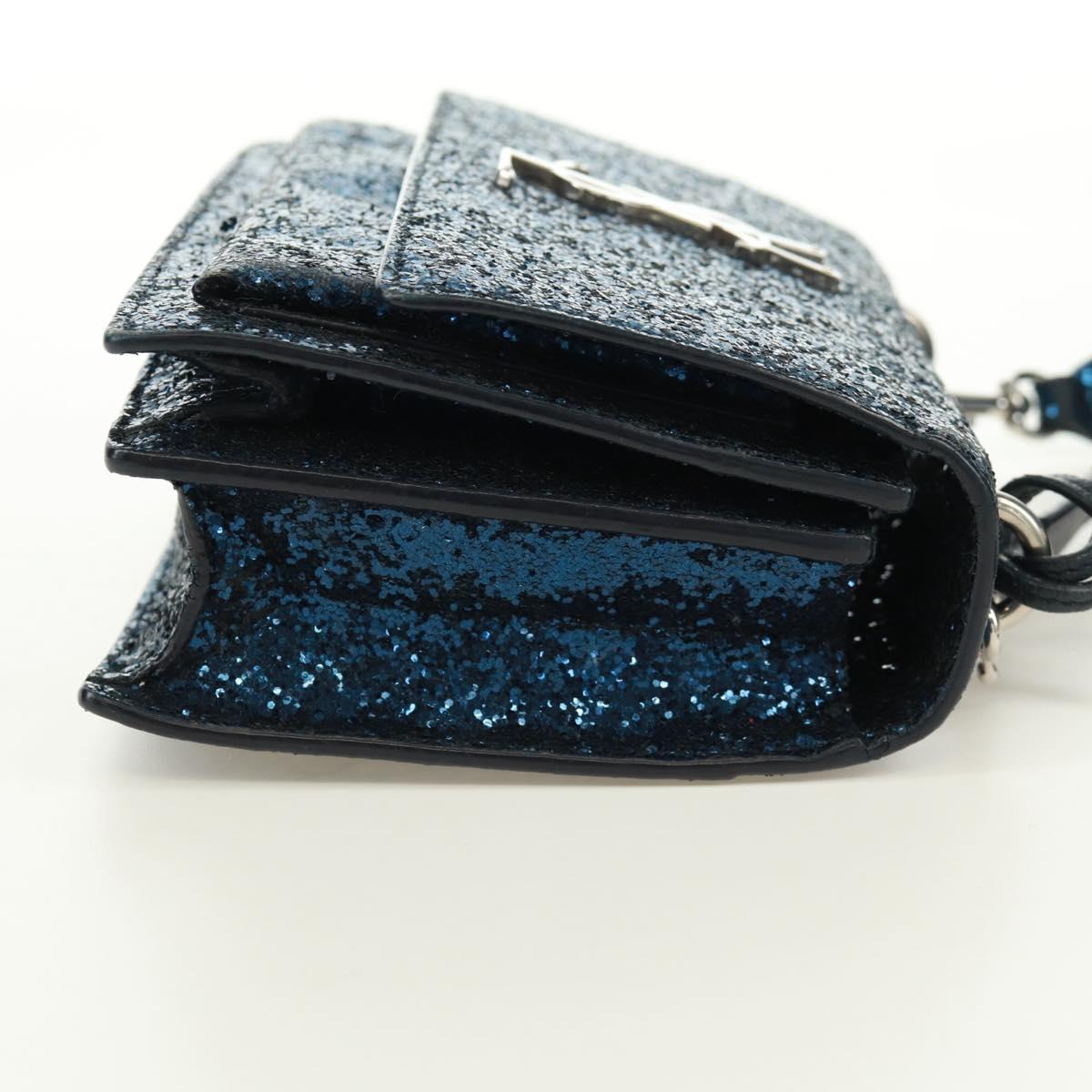 SAINT LAURENT Sunset Medium Cassandra Glitter Cassandra Bag Leather Auth 165369
