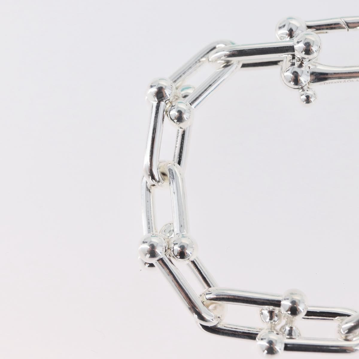 TIFFANY&Co. Hardware Large Link Bracelet Ag925 Silver Auth 165380SM