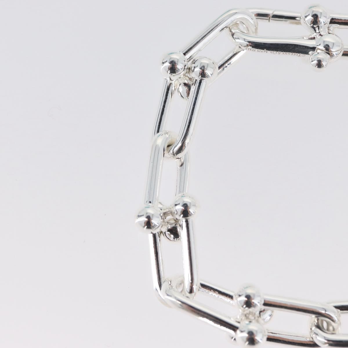 TIFFANY&Co. Hardware Large Link Bracelet Ag925 Silver Auth 165380SM