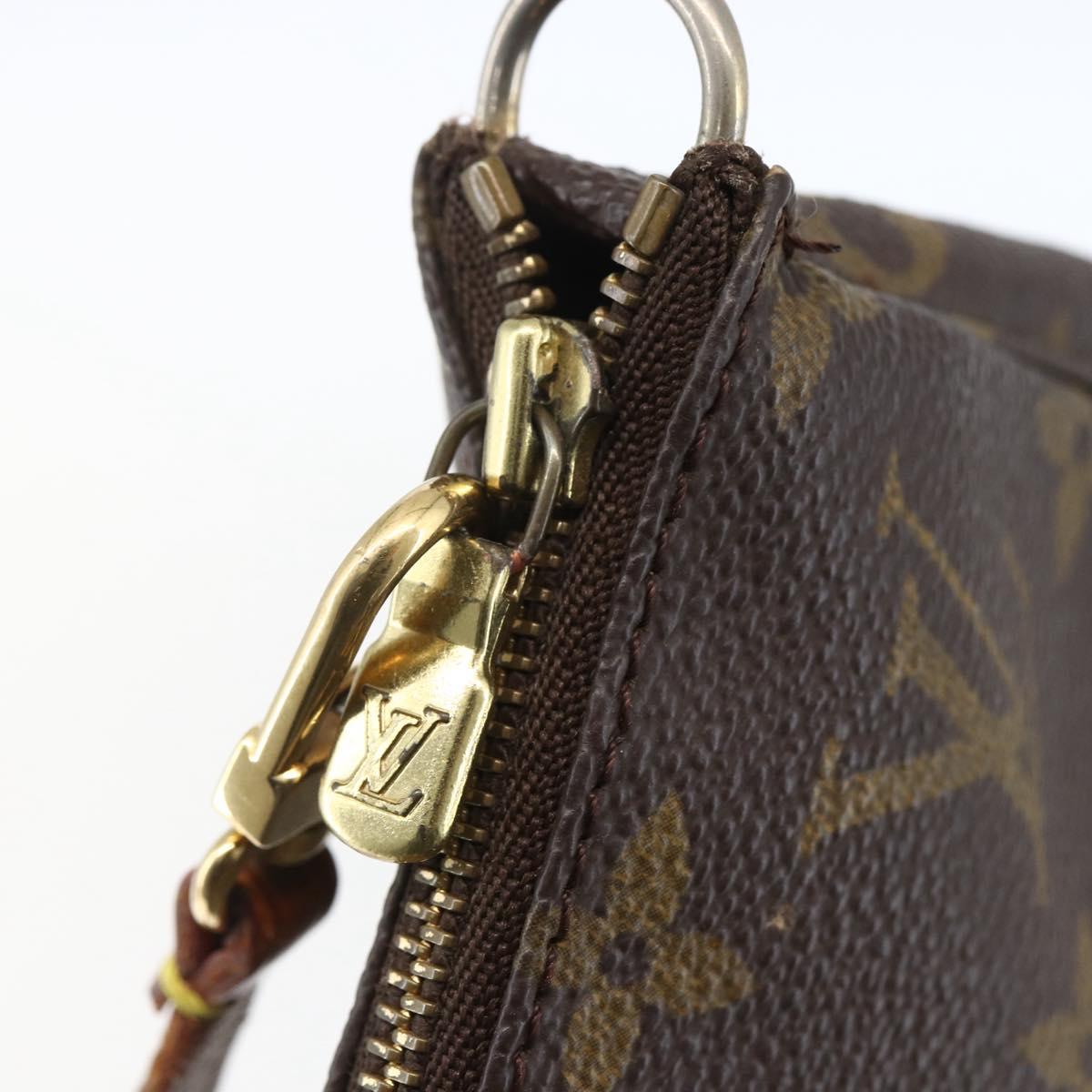 LOUIS VUITTON Monogram Pochette Accessoires Pouch M51980 LV Auth 165400