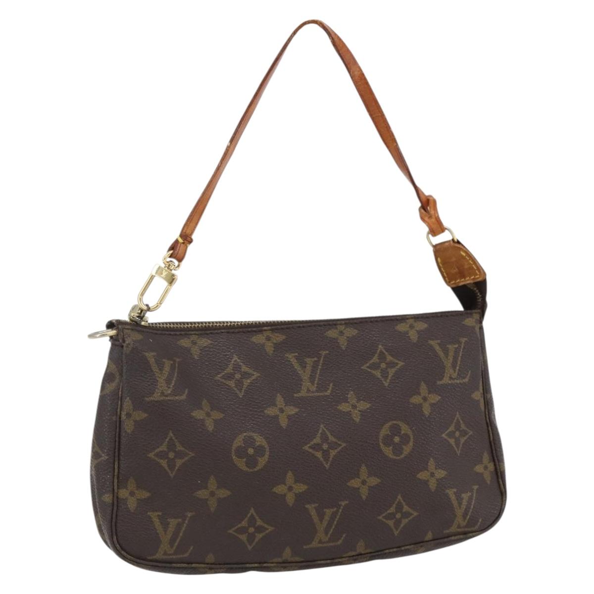 LOUIS VUITTON Monogram Pochette Accessoires Pouch M51980 LV Auth 165400