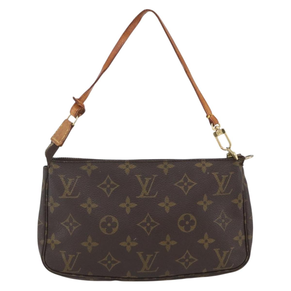 LOUIS VUITTON Monogram Pochette Accessoires Pouch M51980 LV Auth 165400
