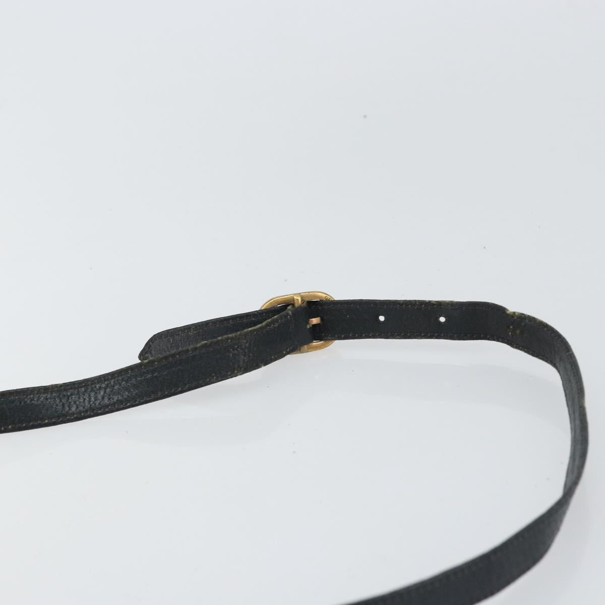 GUCCI GG Supreme Shoulder Bag PVC Navy Gold 94 02 050 Auth 165417