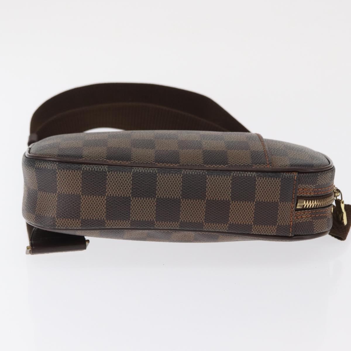 LOUIS VUITTON Damier Ebene Pochette Gange Shoulder Bag SPO N48048 LV Auth 165447