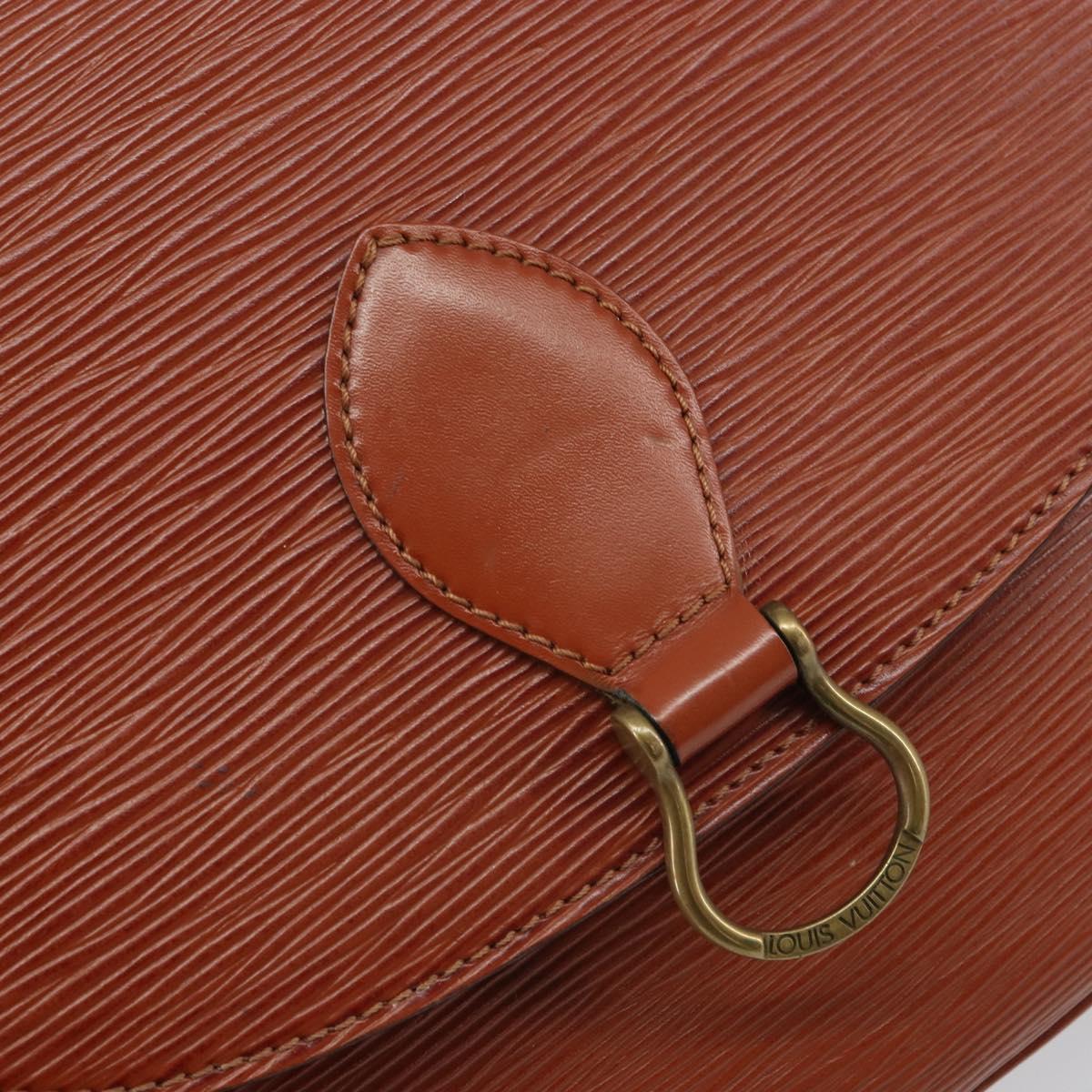 LOUIS VUITTON Epi Saint Cloud GM Shoulder Bag Brown M52193 LV Auth 165452