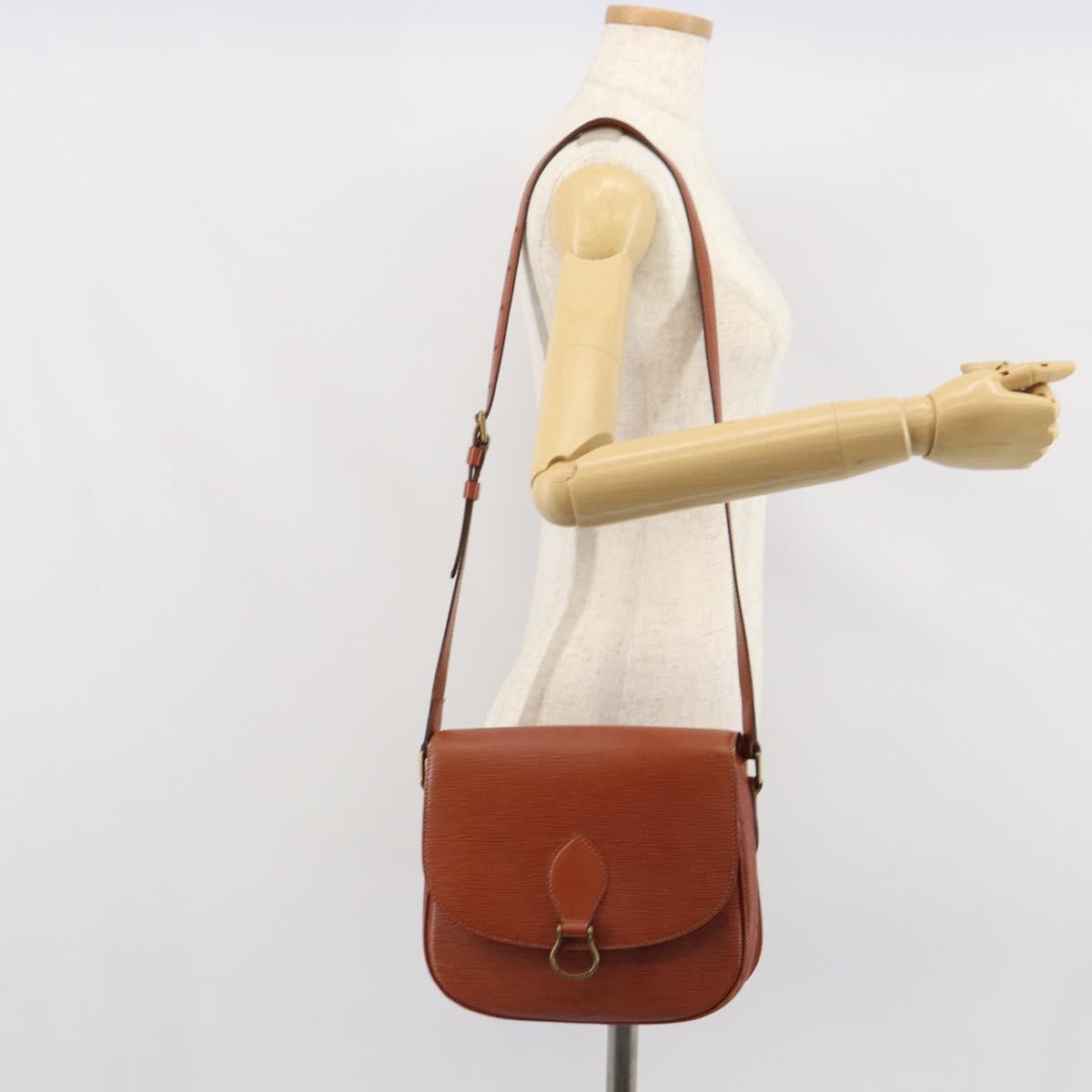 LOUIS VUITTON Epi Saint Cloud GM Shoulder Bag Brown M52193 LV Auth 165452
