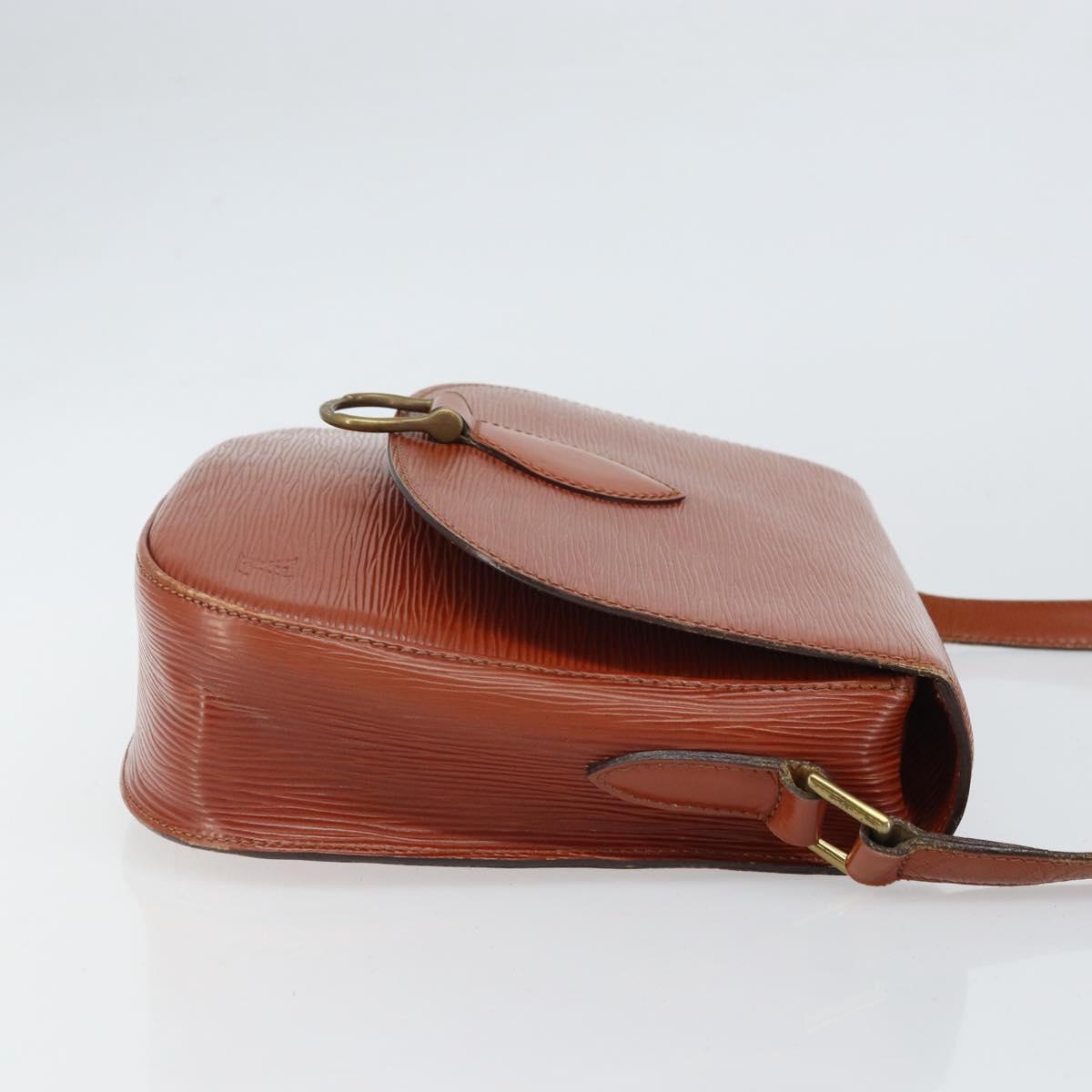 LOUIS VUITTON Epi Saint Cloud GM Shoulder Bag Brown M52193 LV Auth 165452