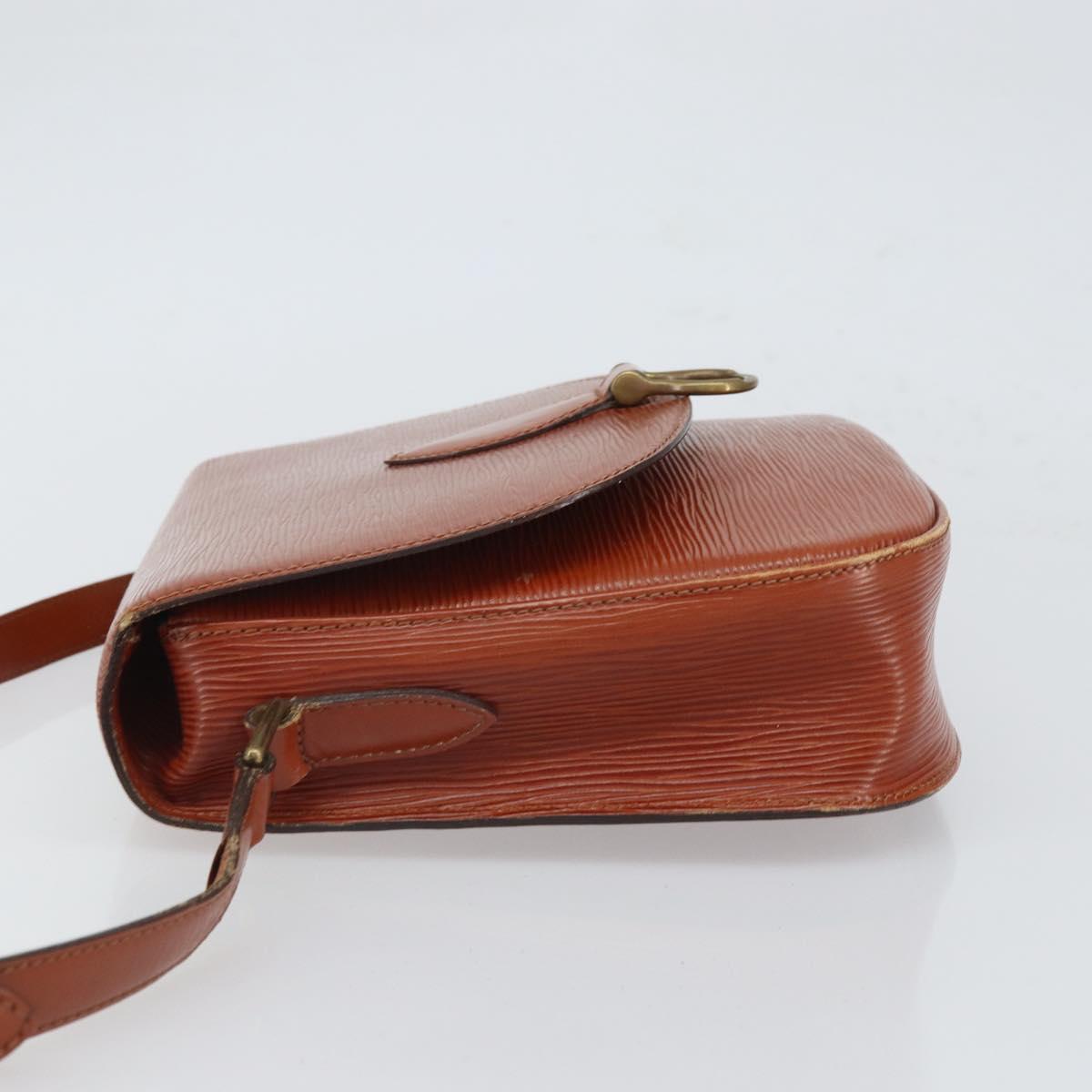 LOUIS VUITTON Epi Saint Cloud GM Shoulder Bag Brown M52193 LV Auth 165452