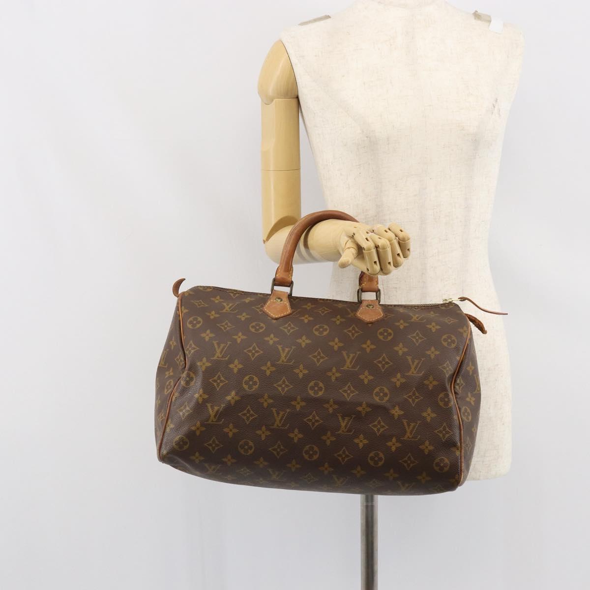 LOUIS VUITTON Monogram Speedy 35 Hand Bag M41524 LV Auth 165455A
