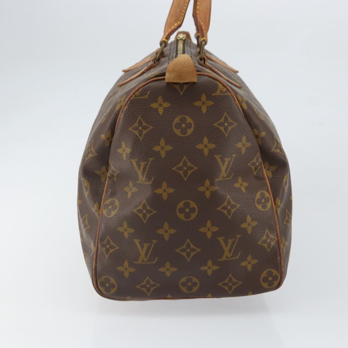 LOUIS VUITTON Monogram Speedy 35 Hand Bag M41524 LV Auth 165455A