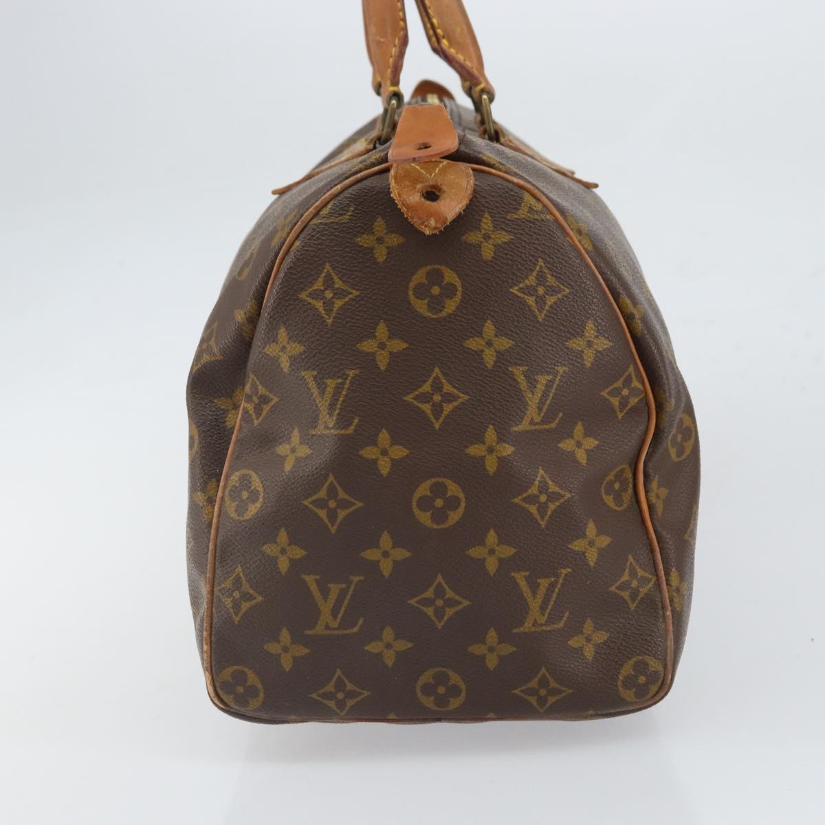 LOUIS VUITTON Monogram Speedy 35 Hand Bag M41524 LV Auth 165455A